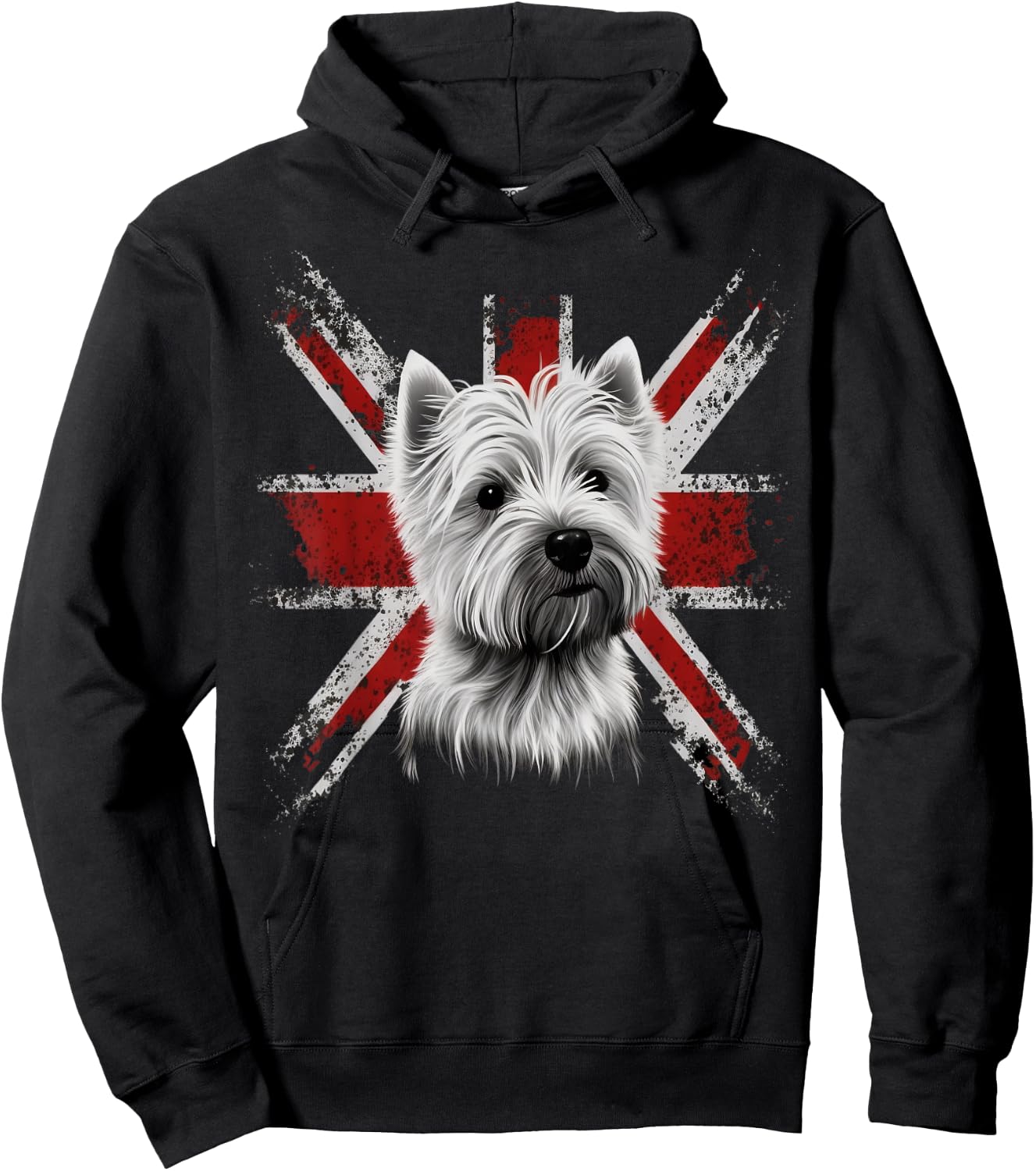 Britisch UK Westie Grossbritannien West Highland White Terrier Hoodie - Hoodie | Black