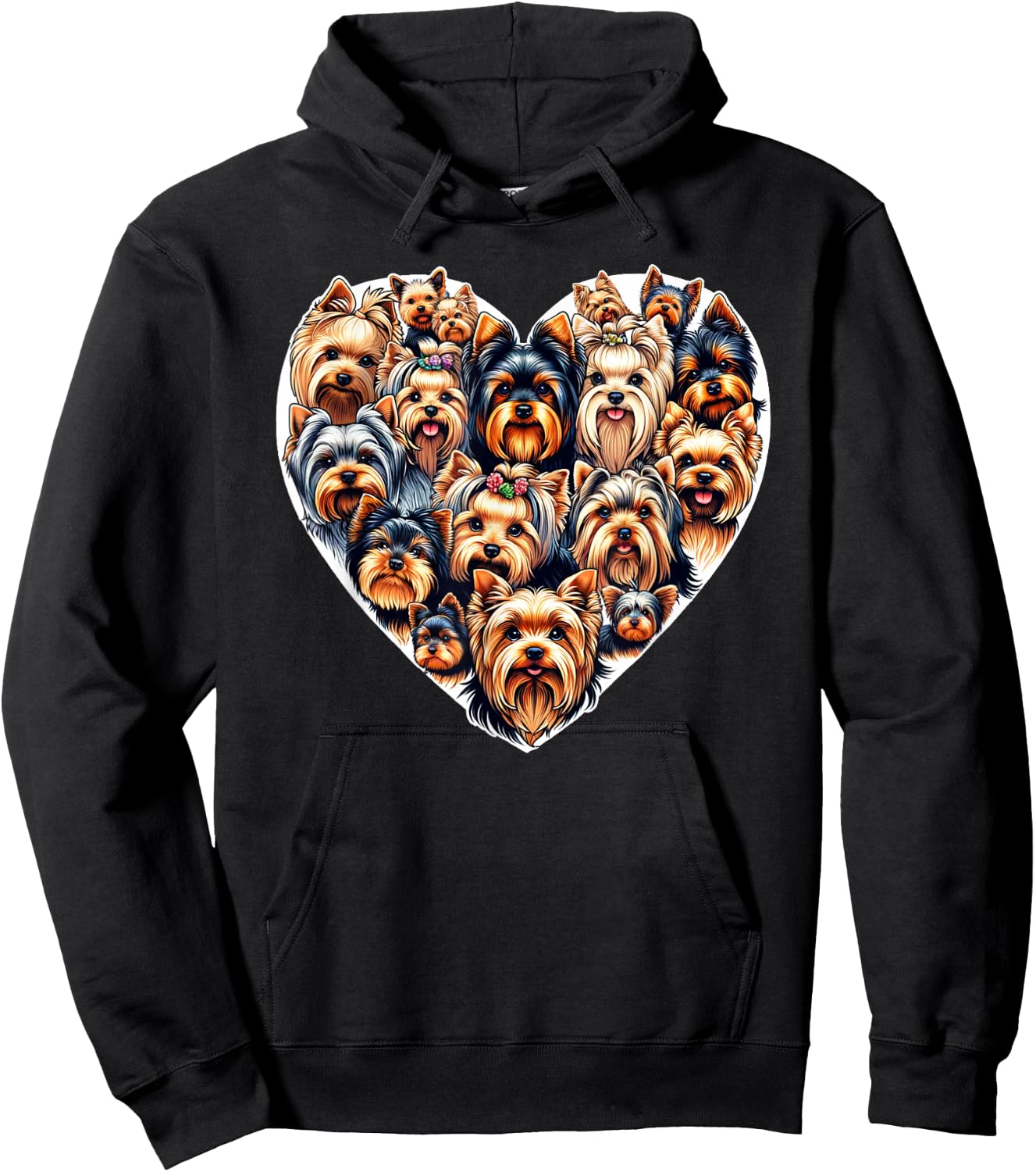 Yorkshire Terrier Dog Yorkie Hoodie - Hoodie | Black