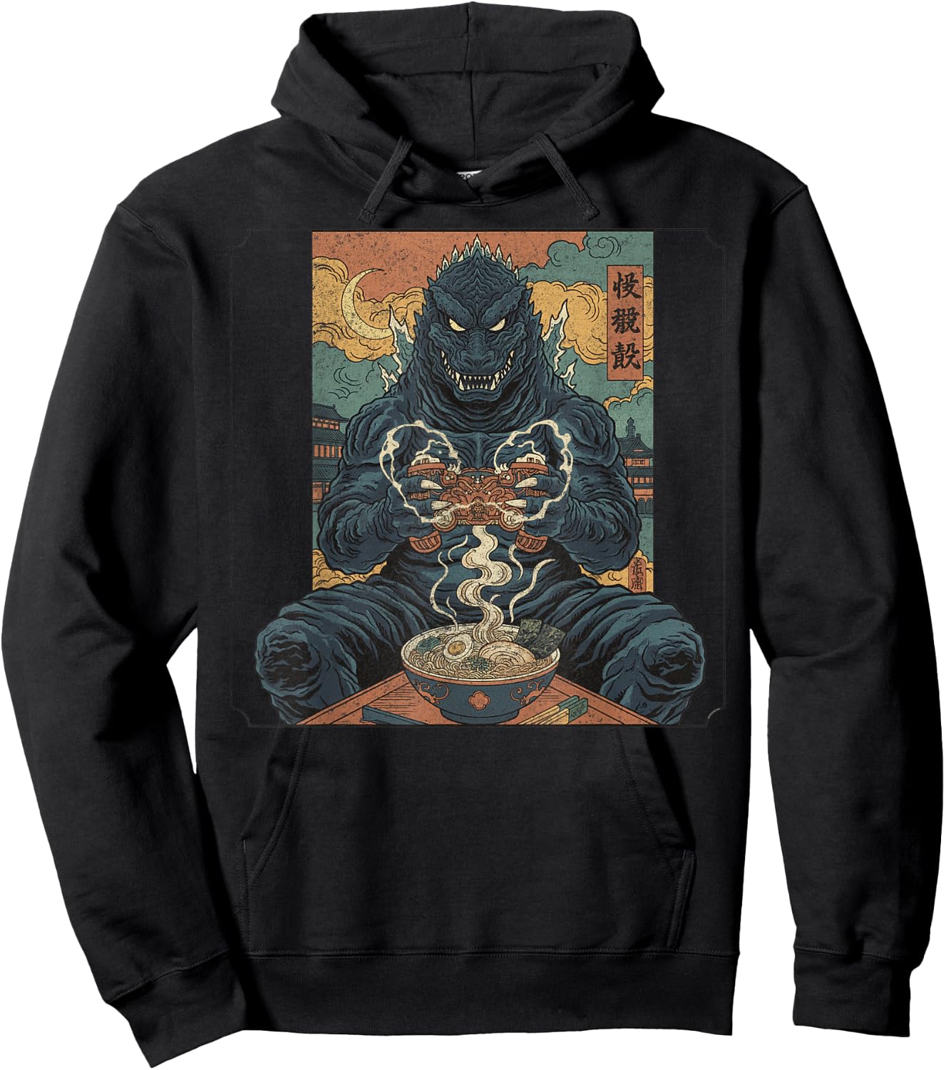 T-Shirt Hoodie - Hoodie | Black