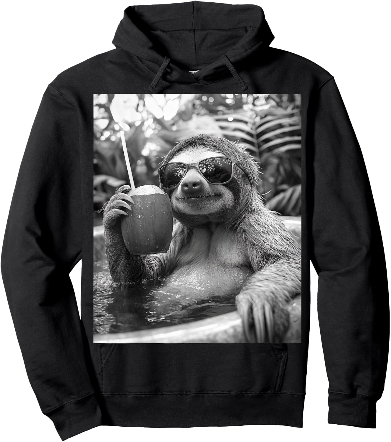 Cool Sloth Selfie Hoodie - Hoodie | Black