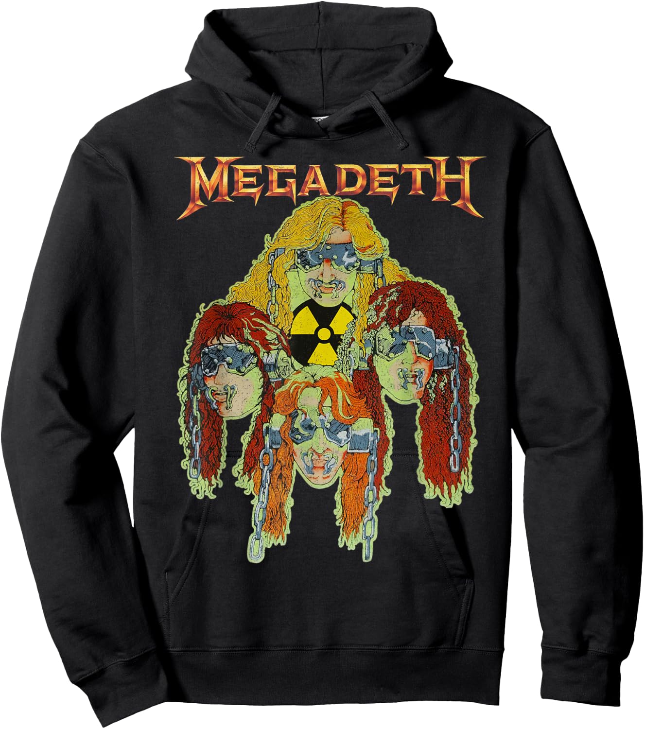 Megadeth - Nuclear Glow Heads Hoodie - Hoodie | Black