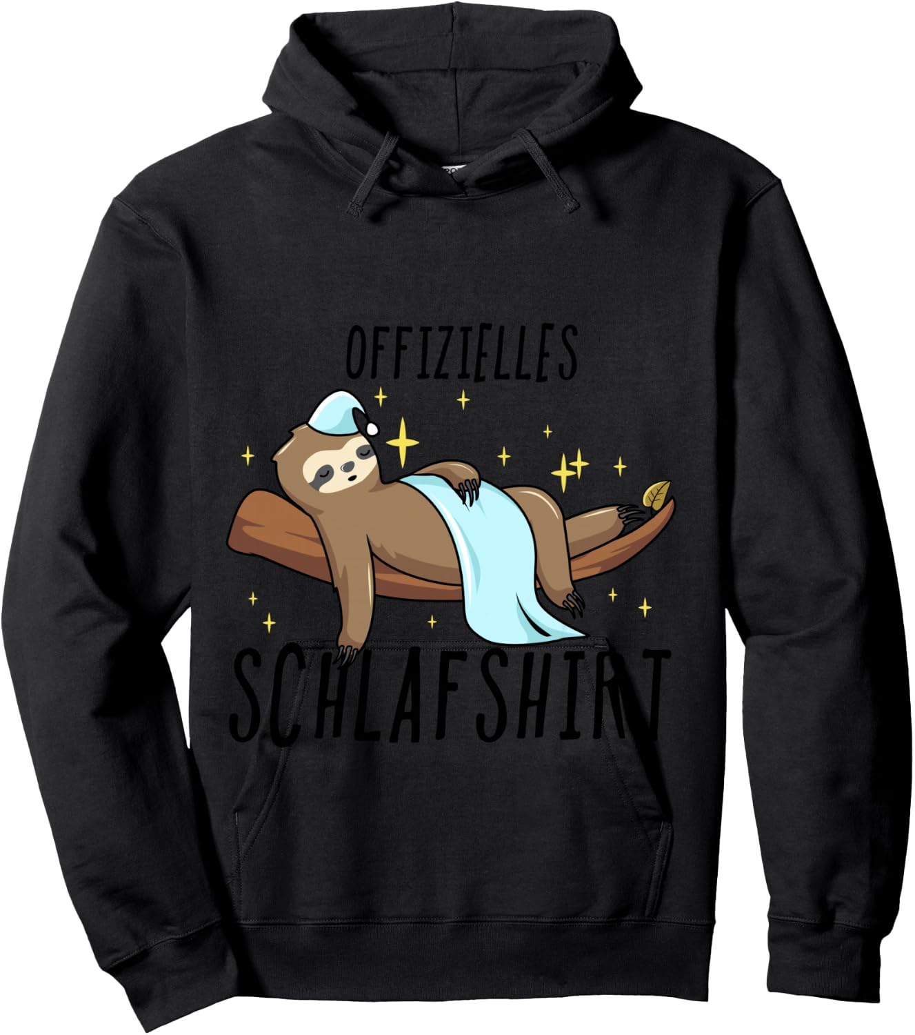 Sloth Pyjamas , blue Hoodie - Hoodie | Black