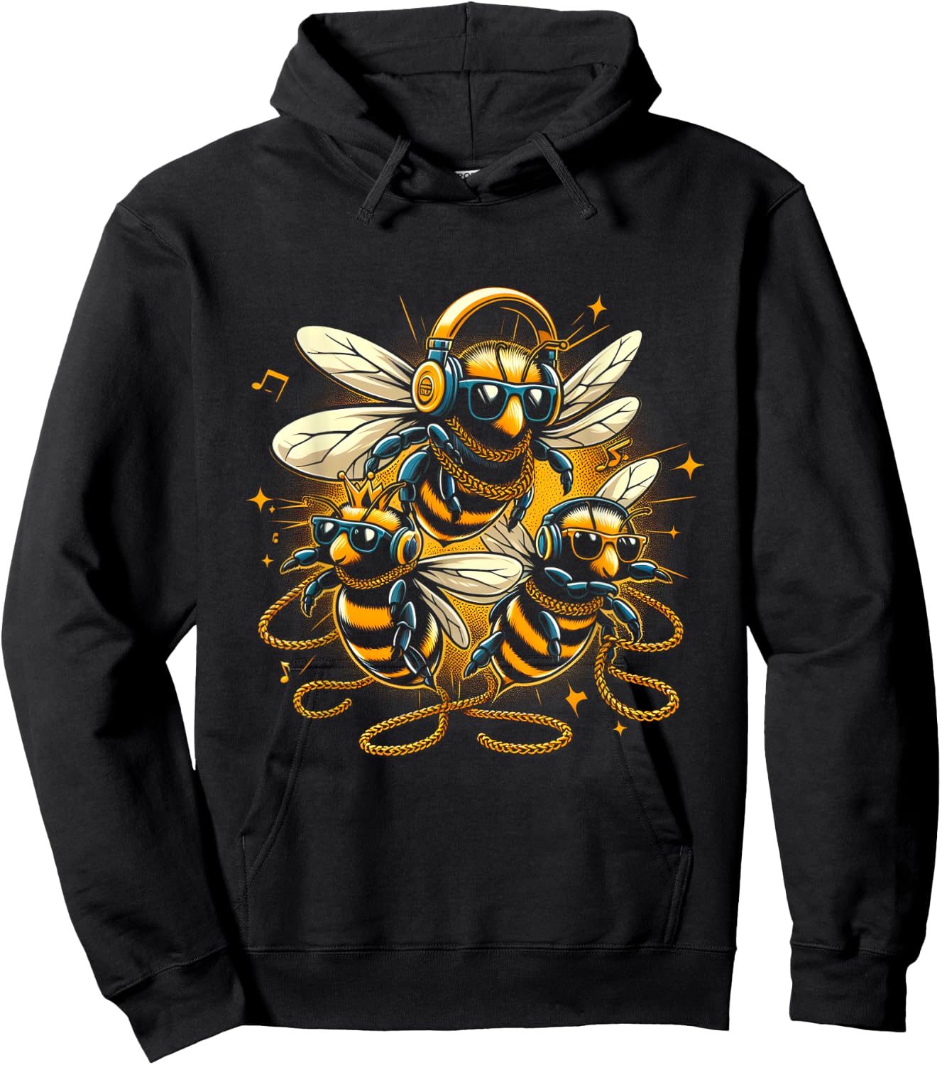 Cool Bees Hip Hop Rap Old School Men Women Kids Hoodie - Hoodie | Black