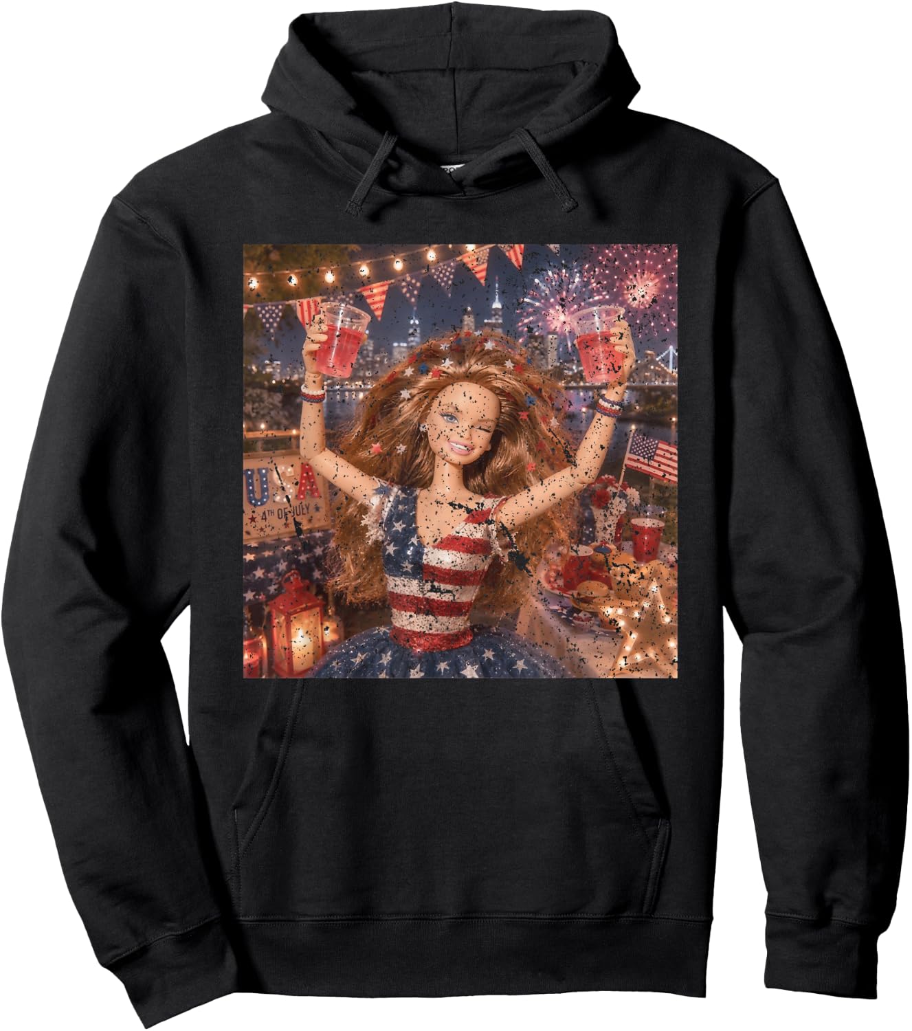Funny 250 USA Hoodie - Hoodie | Black