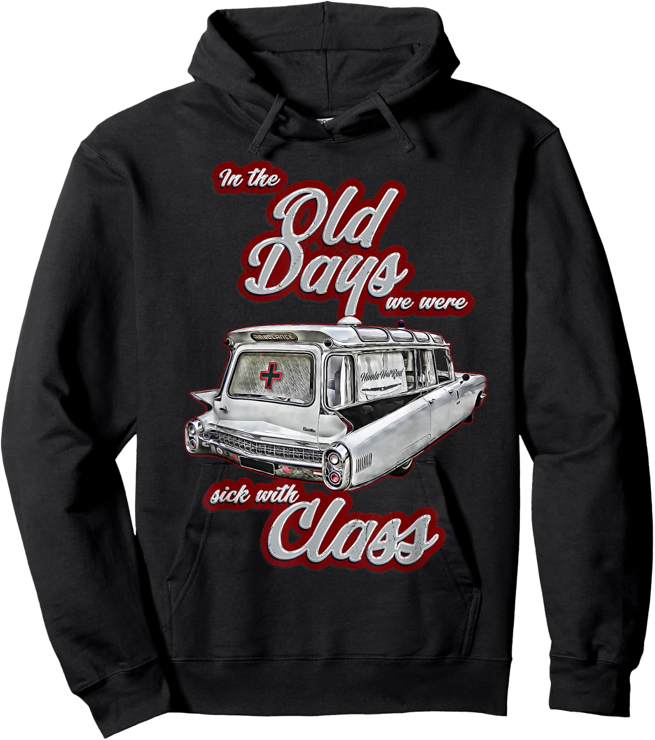 Miller,Meteor,Hotrod,Classic Ambulance car,Hearse1950s,1960s Hoodie - Hoodie | Black