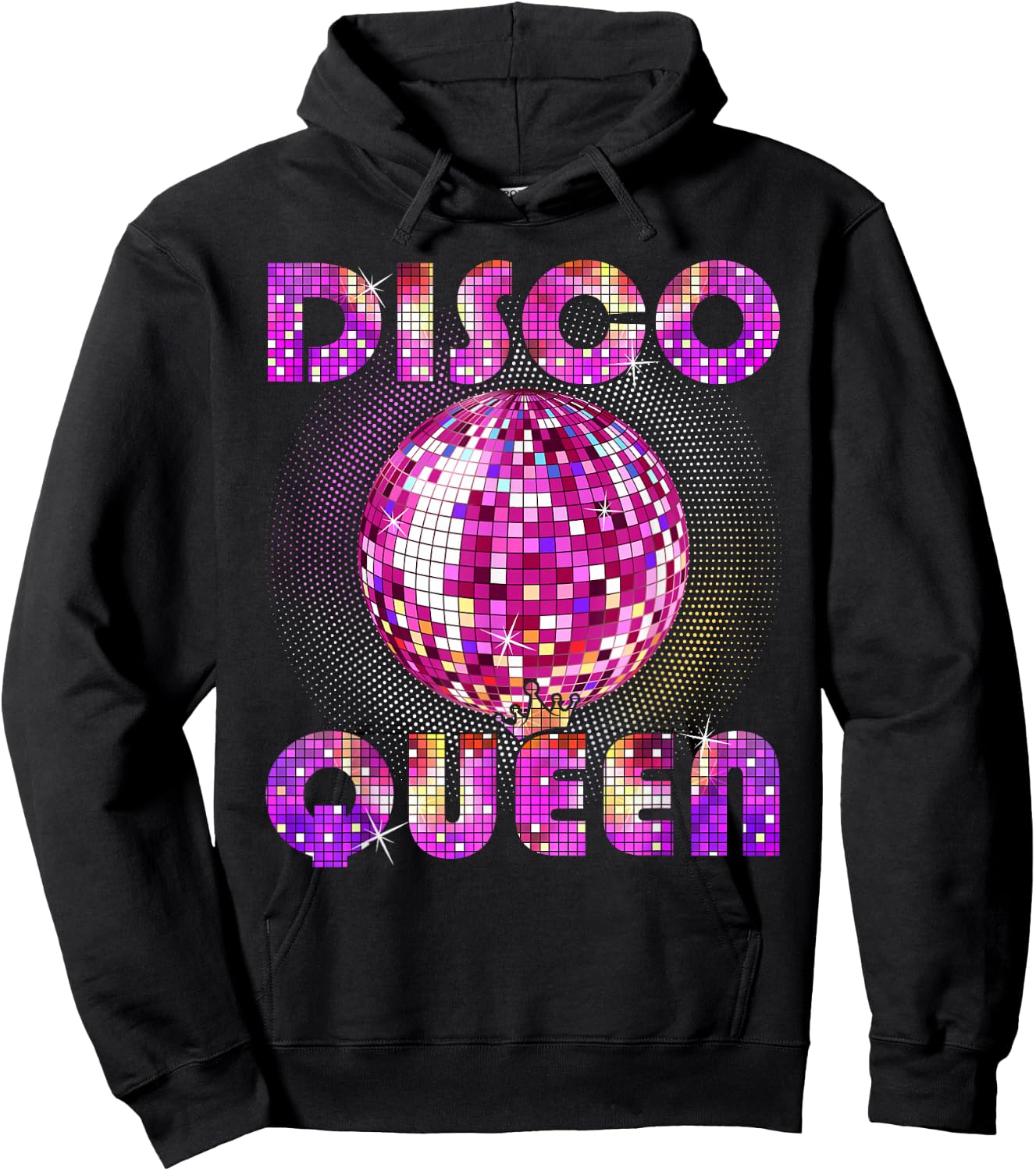 Art Disco Queen and Girls Music Funk Dance Disco Hoodie - Hoodie | Black