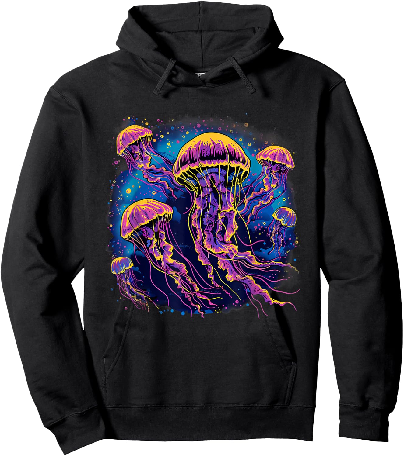 Jellyfish Sea Ocean Jellyfish Ocean Sea Animal Marine Mammal Hoodie - Hoodie | Black