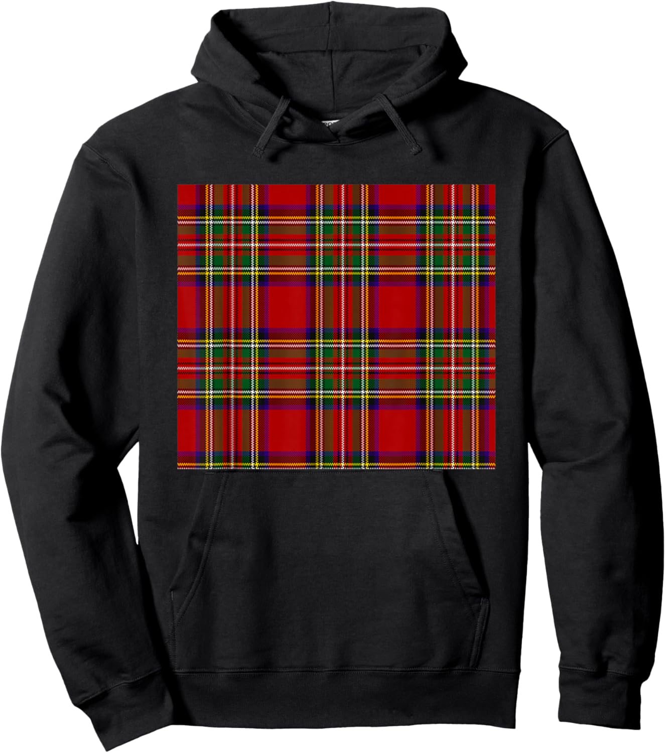 Royal Stewart Tartan Plaid Hoodie - Hoodie | Black