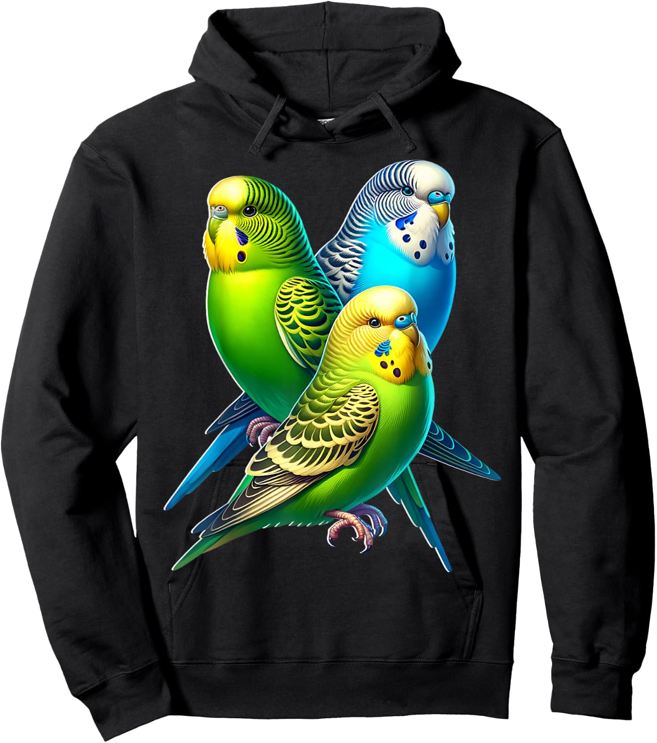 Funny Sayings Budgie , black Hoodie - Hoodie | Black