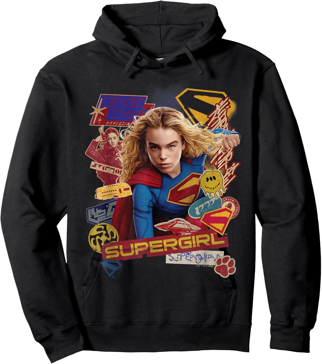 Supergirl 2026 Sticker Slap Hoodie - Hoodie | Black