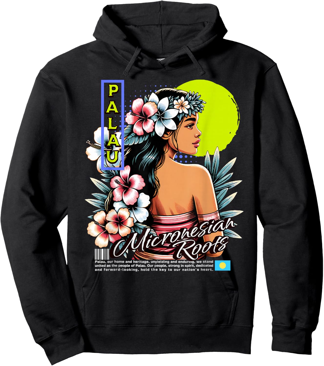 Republic of Palau, Palauan Islander Hoodie - Hoodie | Black