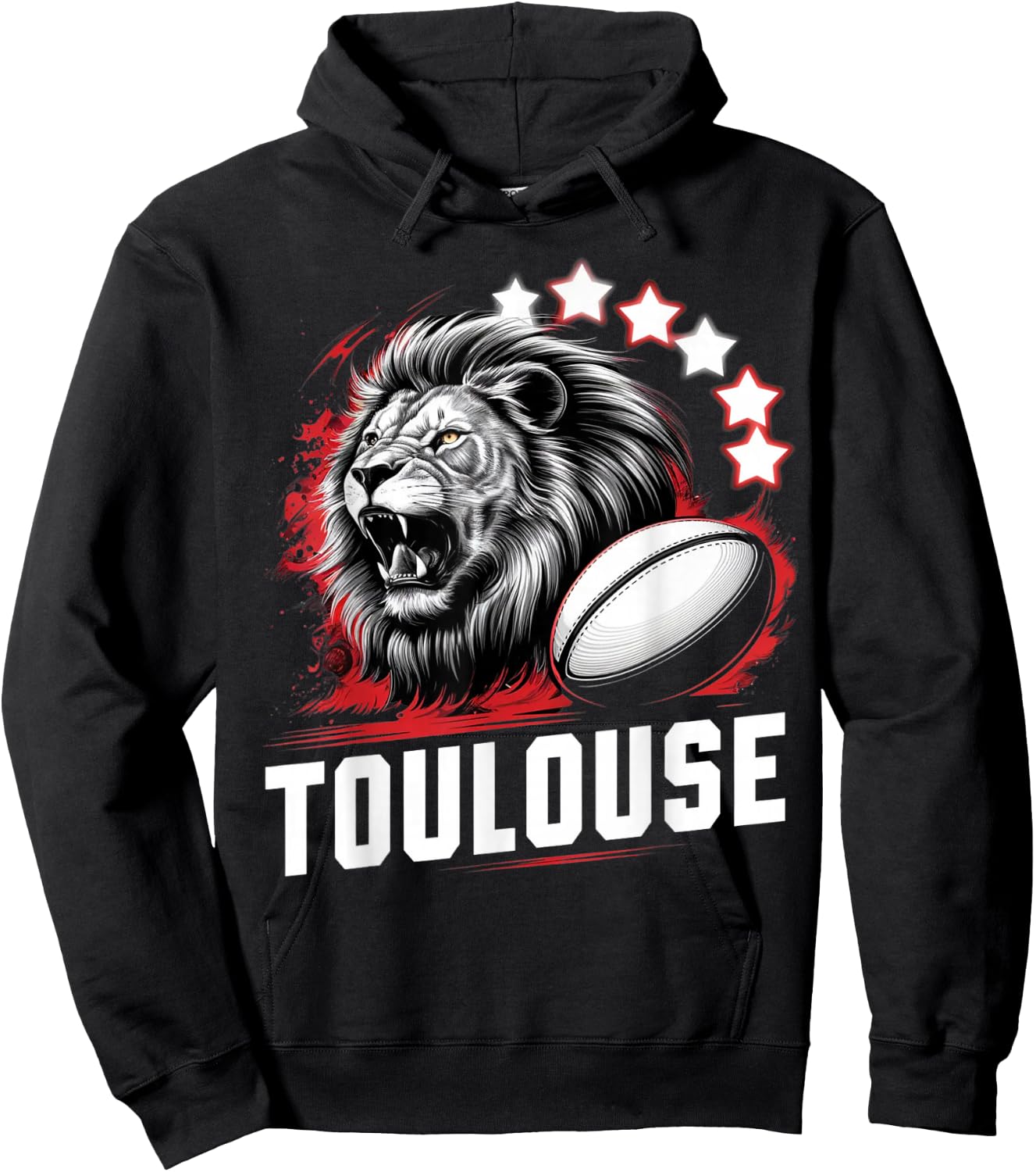 Toulouse Six Stars Supporter Toulouse Gift Humour Hoodie - Hoodie | Black