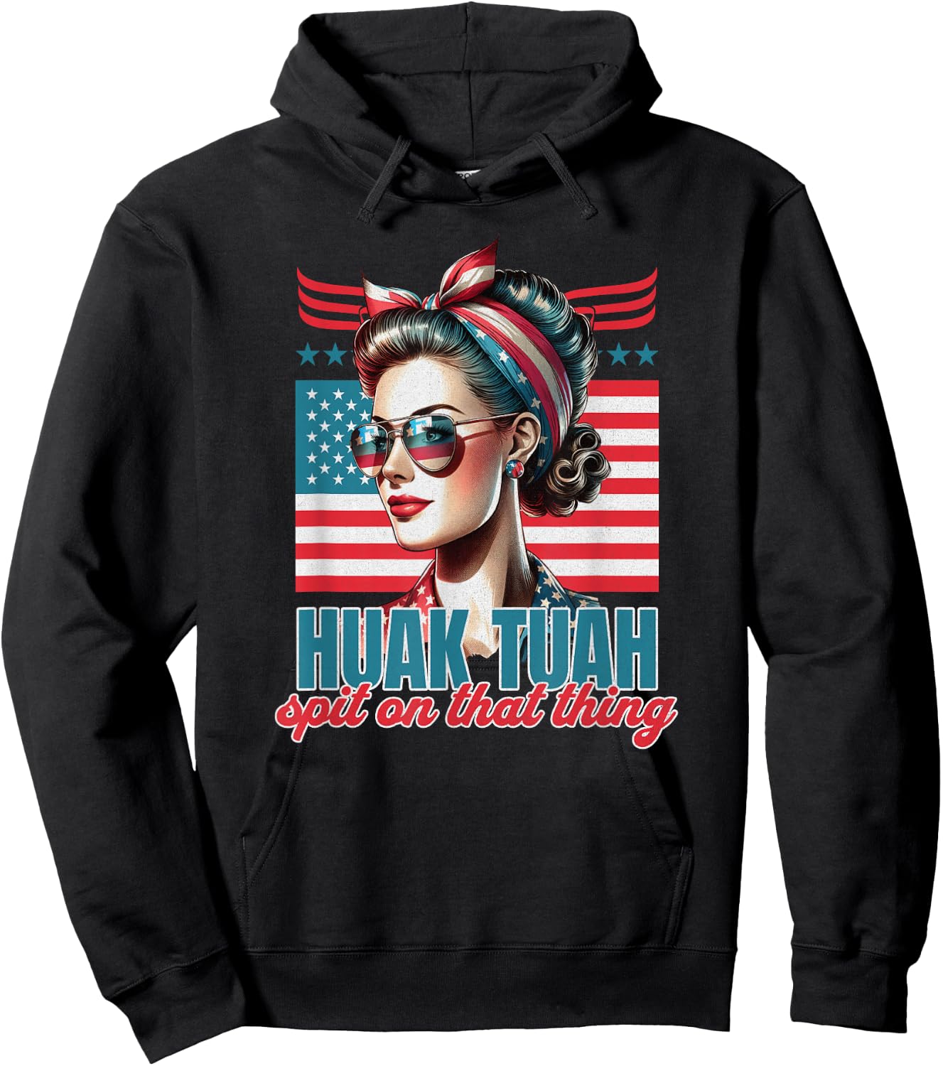 Huak Tuah Spit on That Thing Hoodie - Hoodie | Black