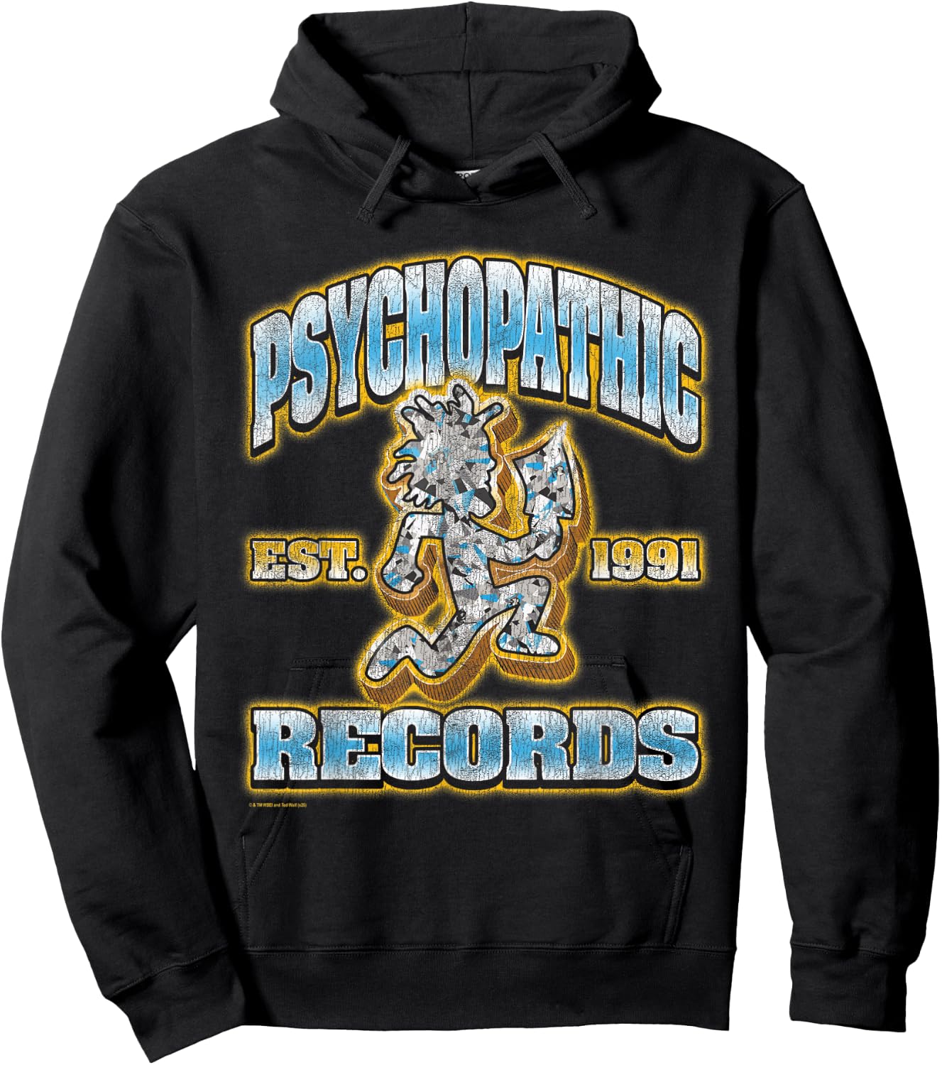 ICP Psychopathic Records Diamond Hatchetman 1991 Music Hoodie - Hoodie | Black
