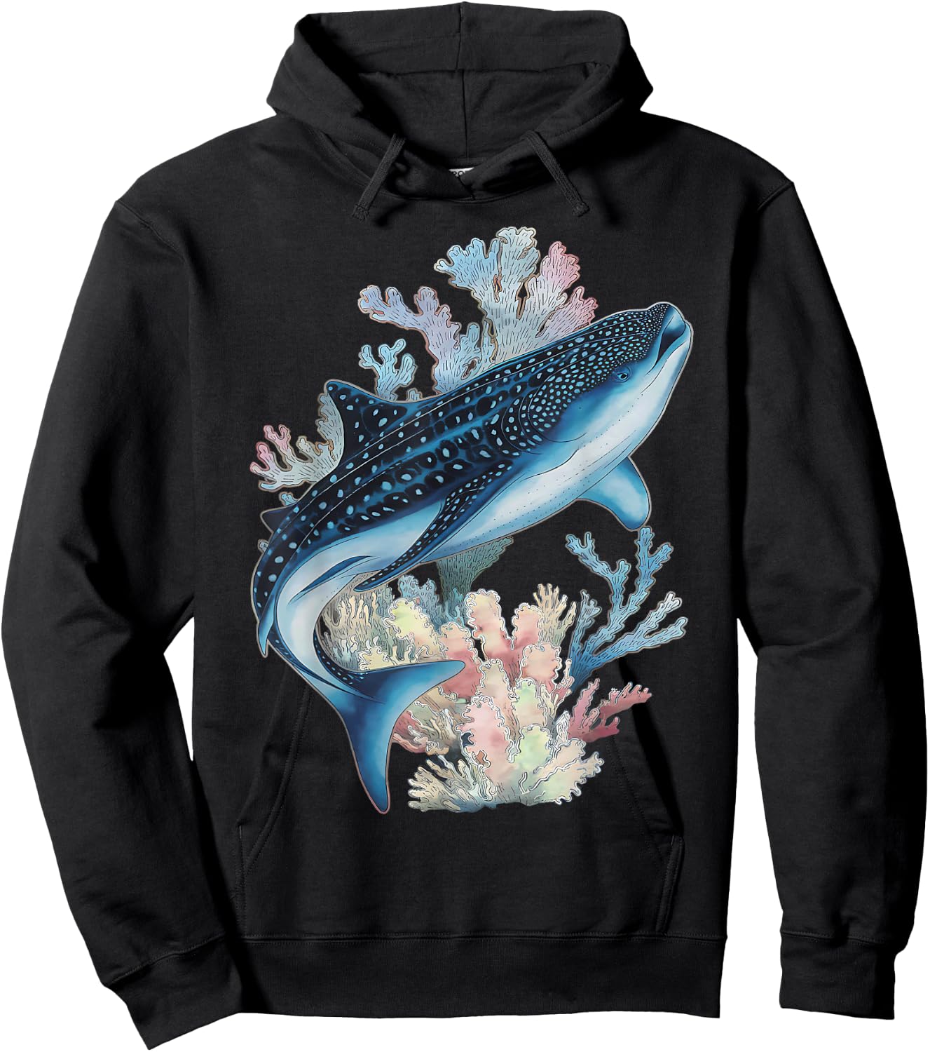Whale Ocean Nature Marine Animal Beachy Sea Life Whale Ocean Hoodie - Hoodie | Black