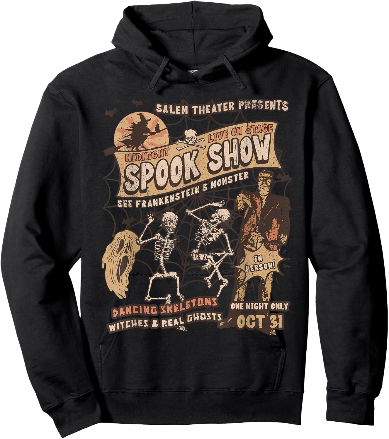Punk Rock Monster Mummy Horror Movie Fan Halloween Ghosts Hoodie - Hoodie | Black