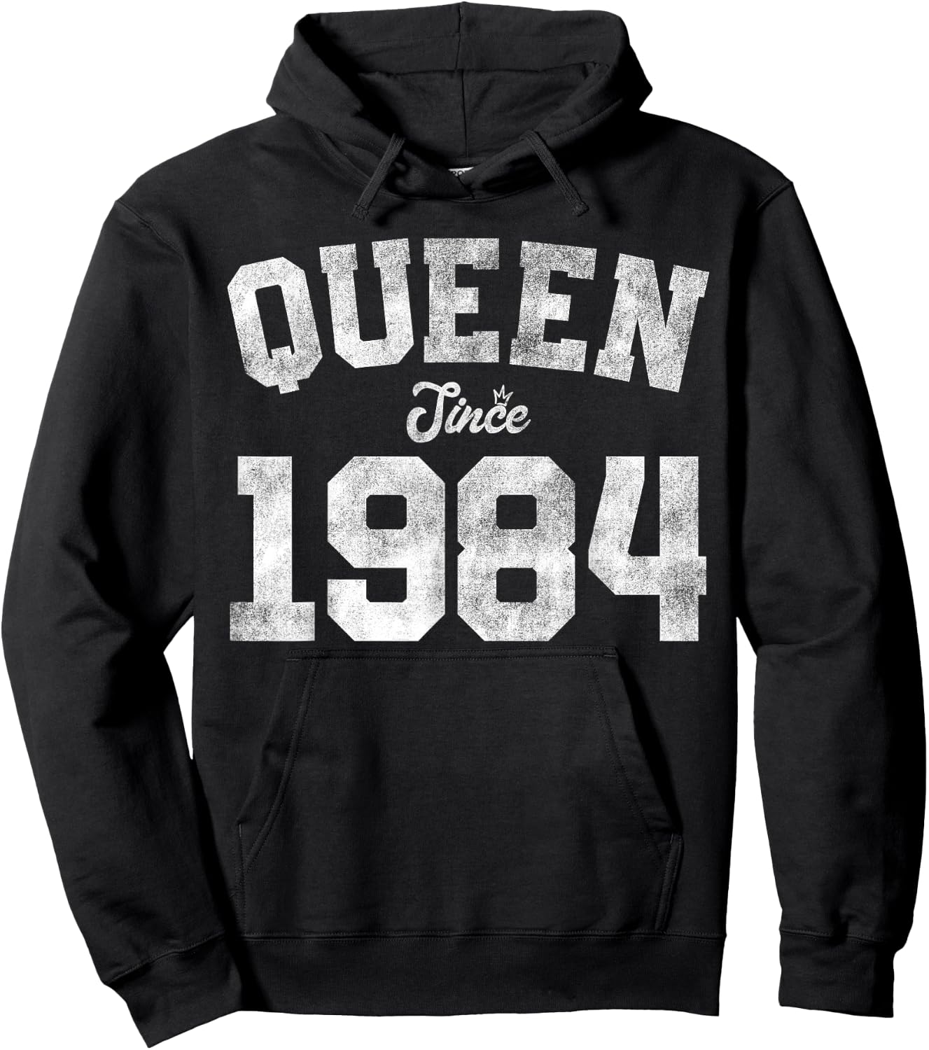 Queen Since 1984 42nd Birthday 42 Years Old Vintage Funny Hoodie - Hoodie | Black