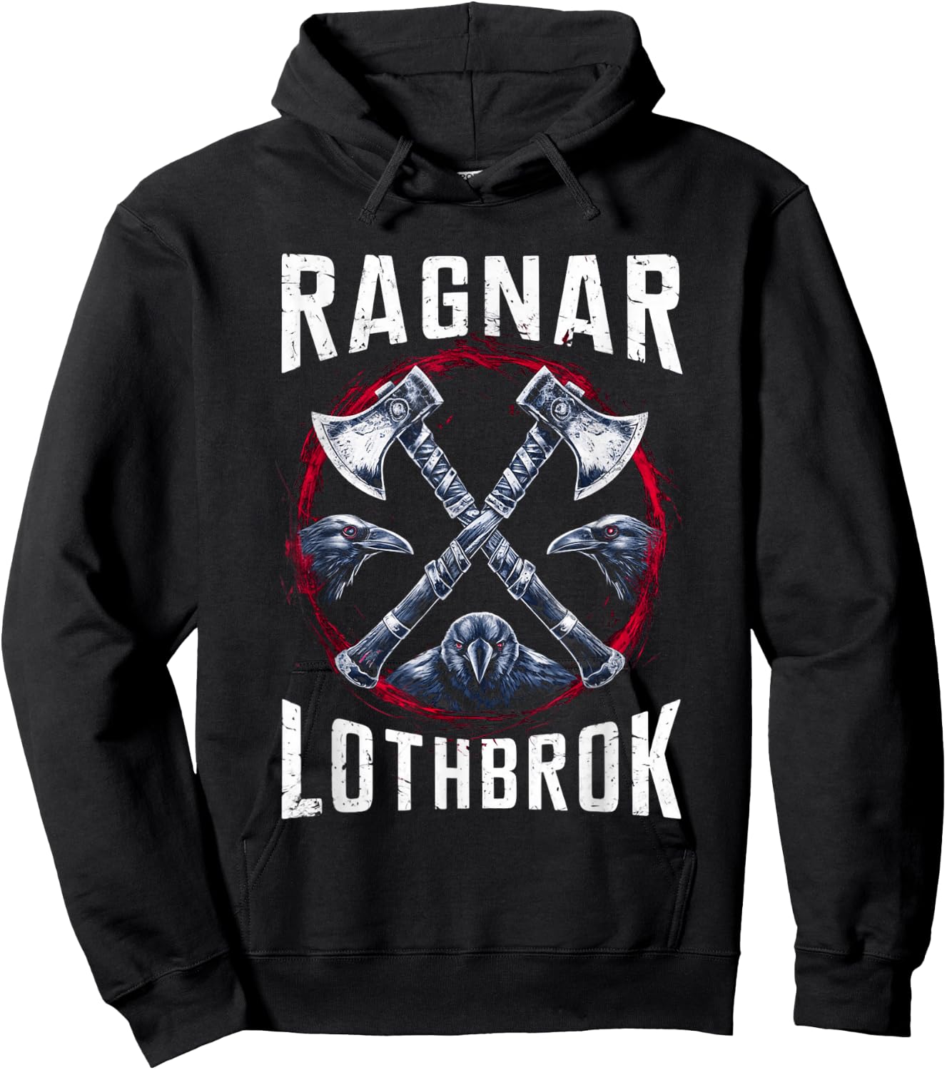 Ragnar Lothbrok Viking Warrior Lodbrok Norse Mythology , Black, S Hoodie - Hoodie | Black