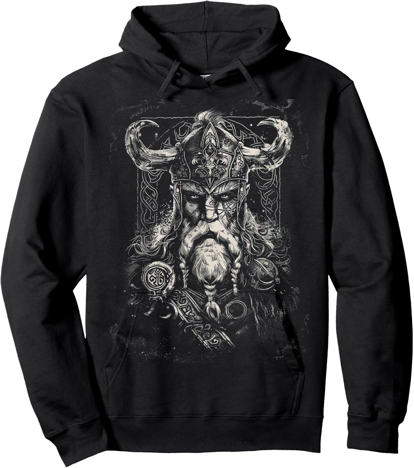 Viking Odin Valhalla Scandinavian Odin Ravens Hoodie - Hoodie | Black