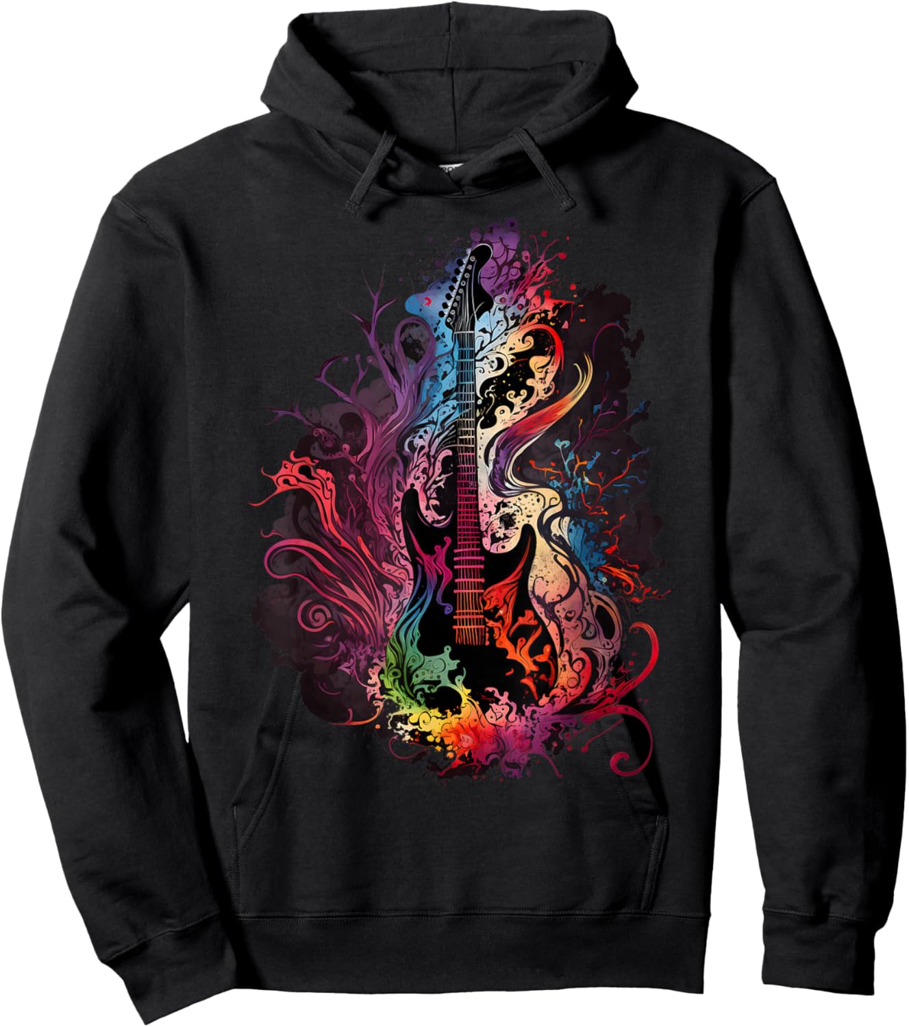 Ethereal Muse: an electric guitar band designed for , Black, S Hoodie - Hoodie | Black