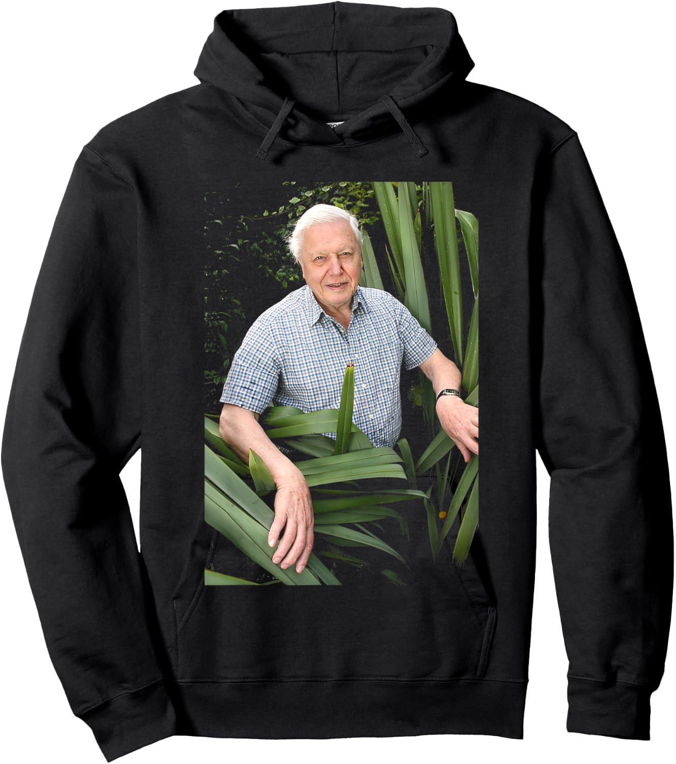 David Attenborough Amongst Nature Documentarian Hoodie - Hoodie | Black
