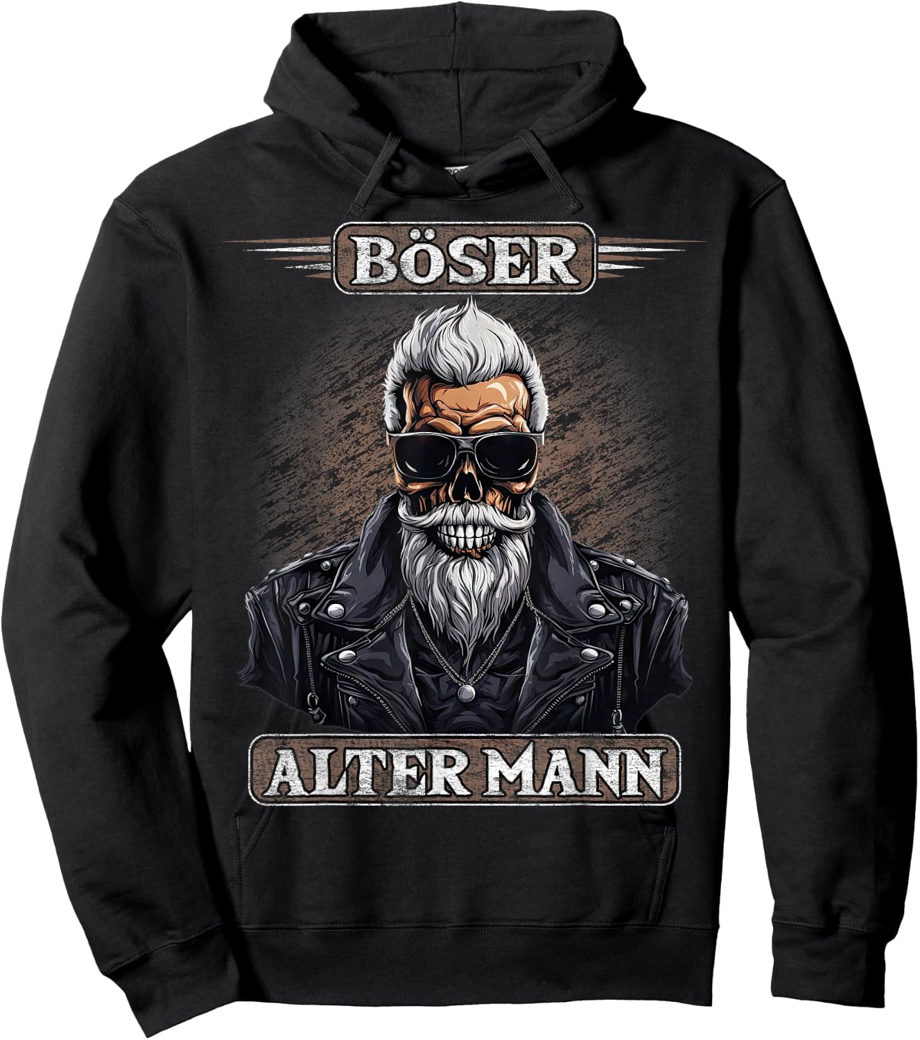 Böser alter Mann Herren Motorrad Biker Sarkasmus Hoodie - Hoodie | Black