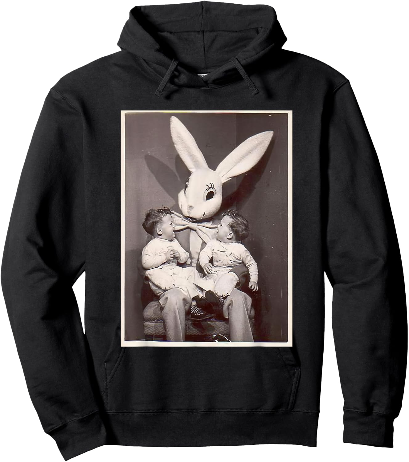 Creepy Easter Bunny Horror Easter Hoodie - Hoodie | Black