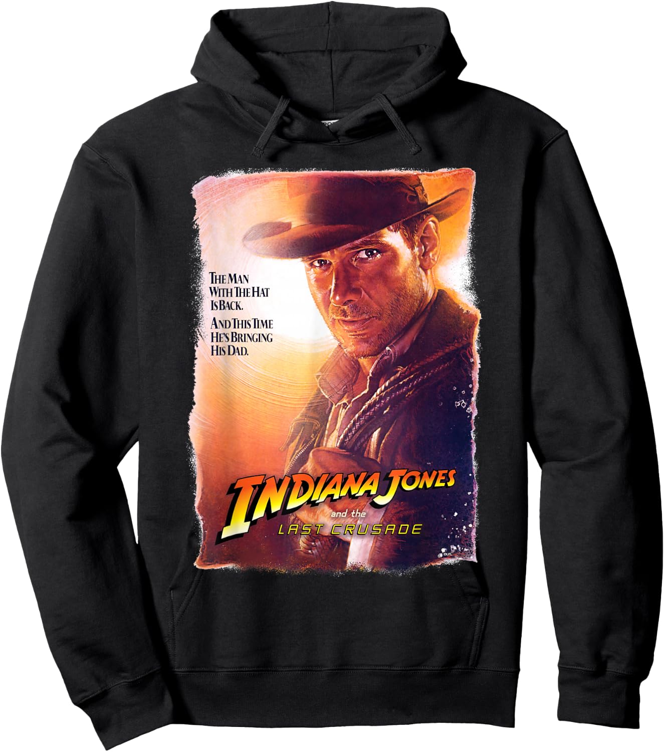 Lucasfilm Indiana Jones and the Last Crusade Poster Art Hoodie - Hoodie | Black