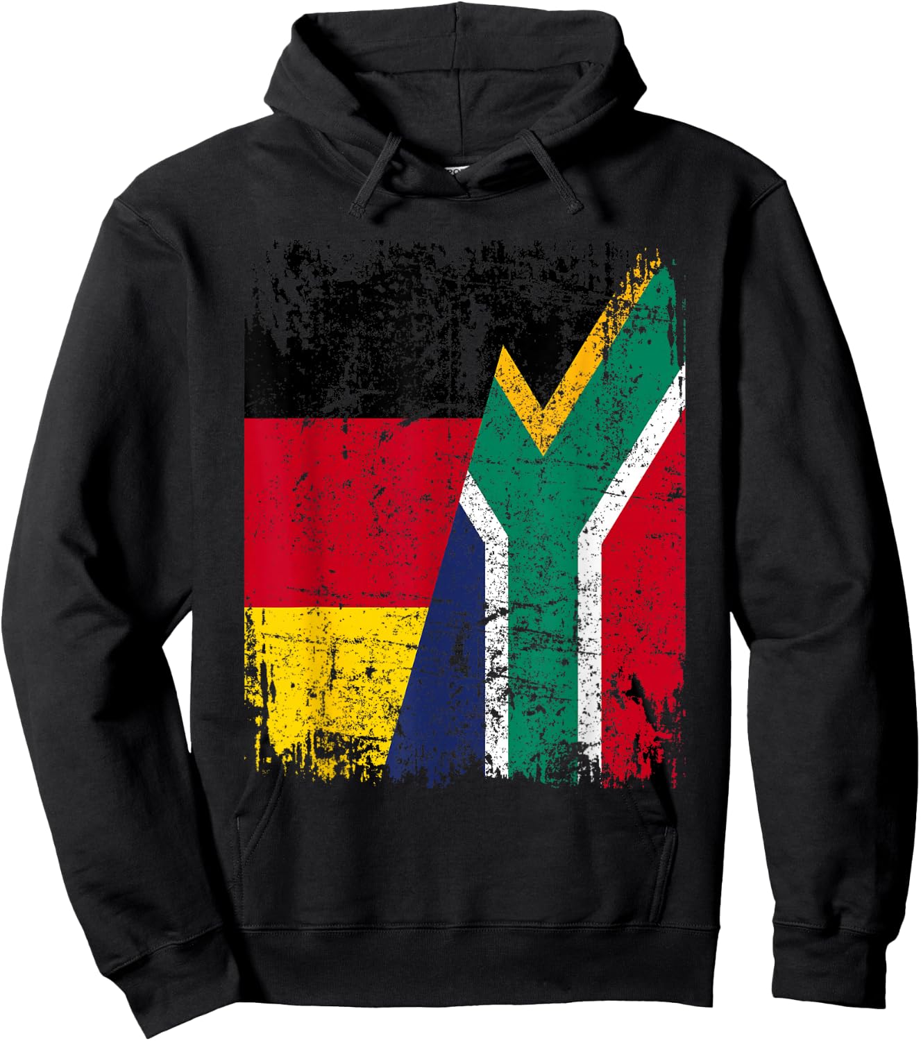 SÜDAFRIKA DEUTSCHLAND Flagge | Damen Herren Kinder Südafrika Hoodie - Hoodie | Black
