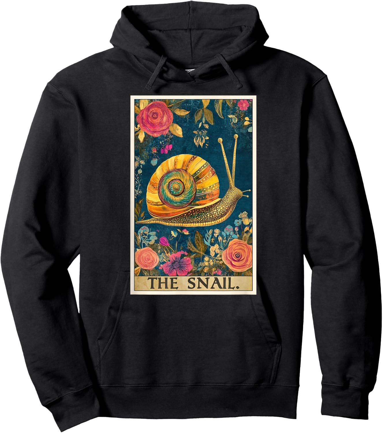 Snail Tarot Card Snails Snail Hoodie - Hoodie | Black