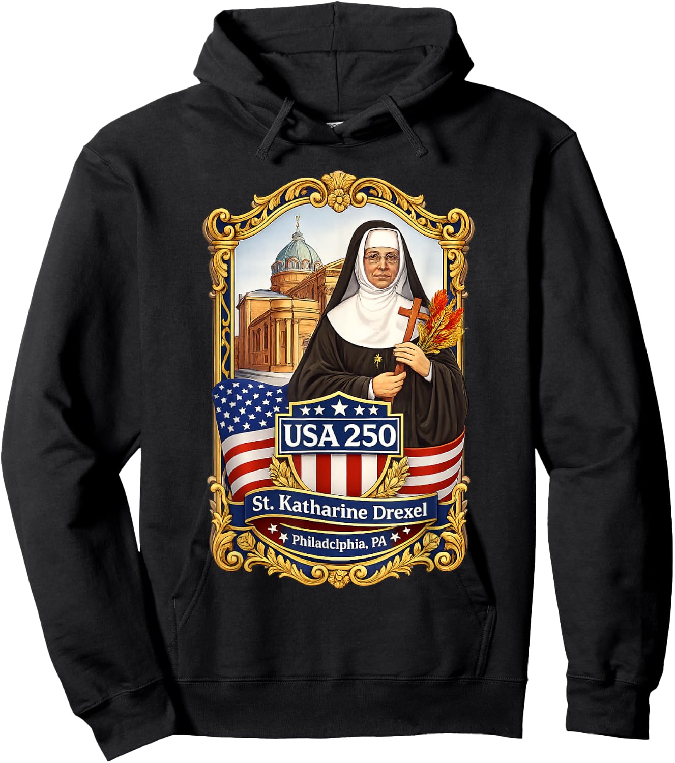 Saint Katharine Drexel Missionary of Charity and Education Hoodie - Hoodie | Black