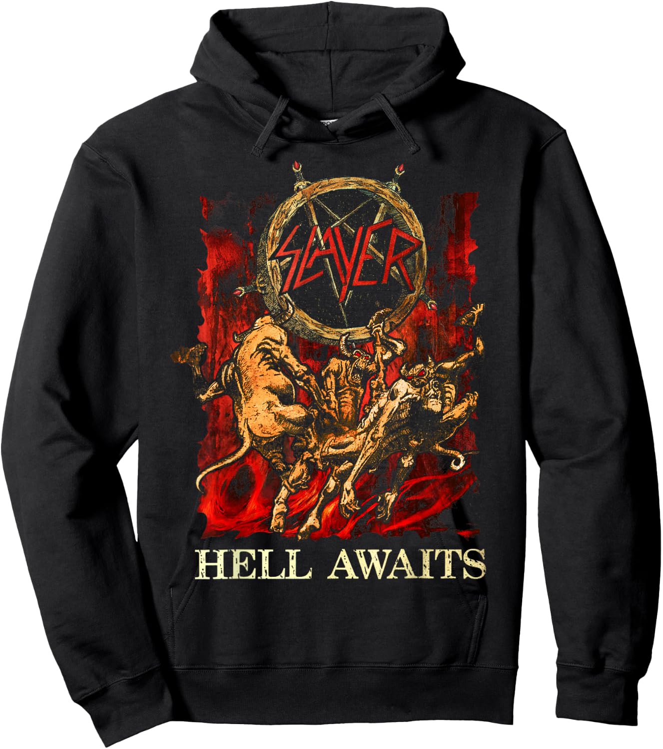 Slayer - Hell Awaits 35th Anniversary , black Hoodie - Hoodie | Black