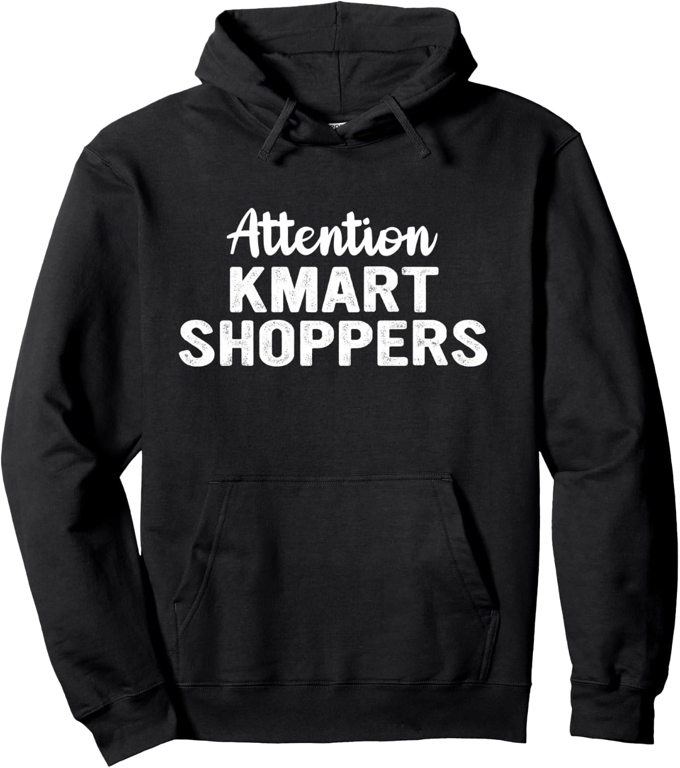 Attention Kmart Shoppers Apparel Hoodie - Hoodie | Black