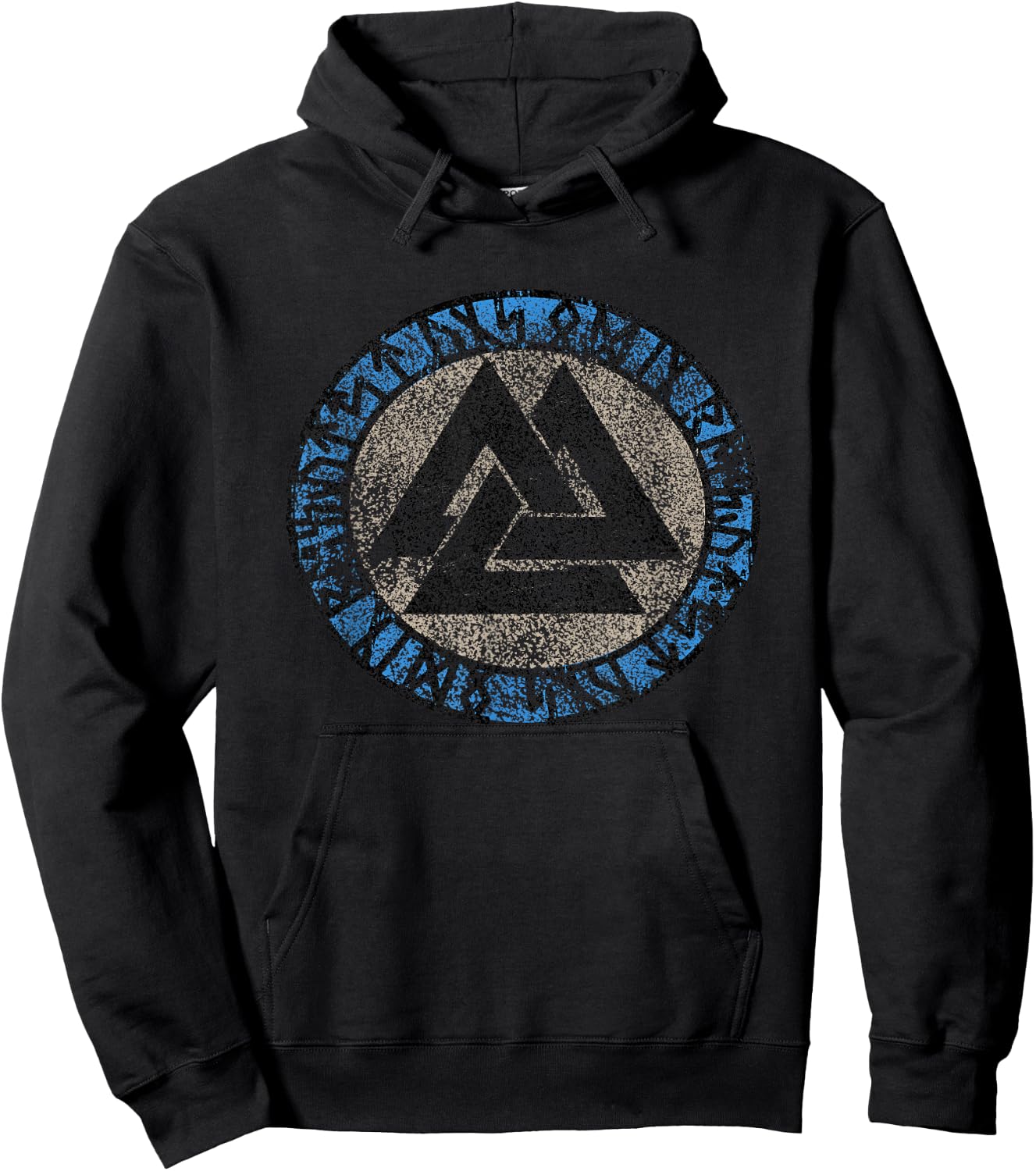 Viking Nordische Mythologie Wikinger Knoten Valknut Wotan , black Hoodie - Hoodie | Black