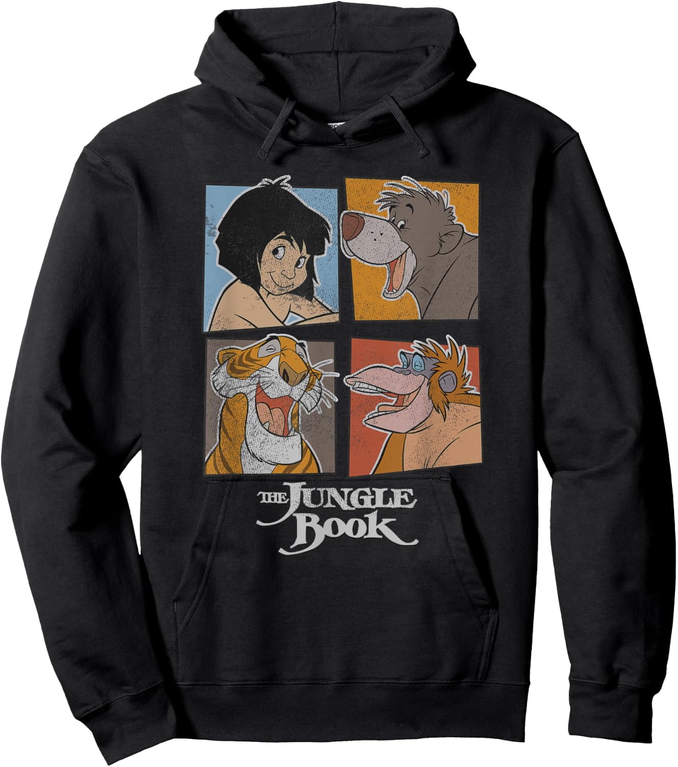 Disney The Jungle Book Character Box Up Poster Hoodie - Hoodie | Black