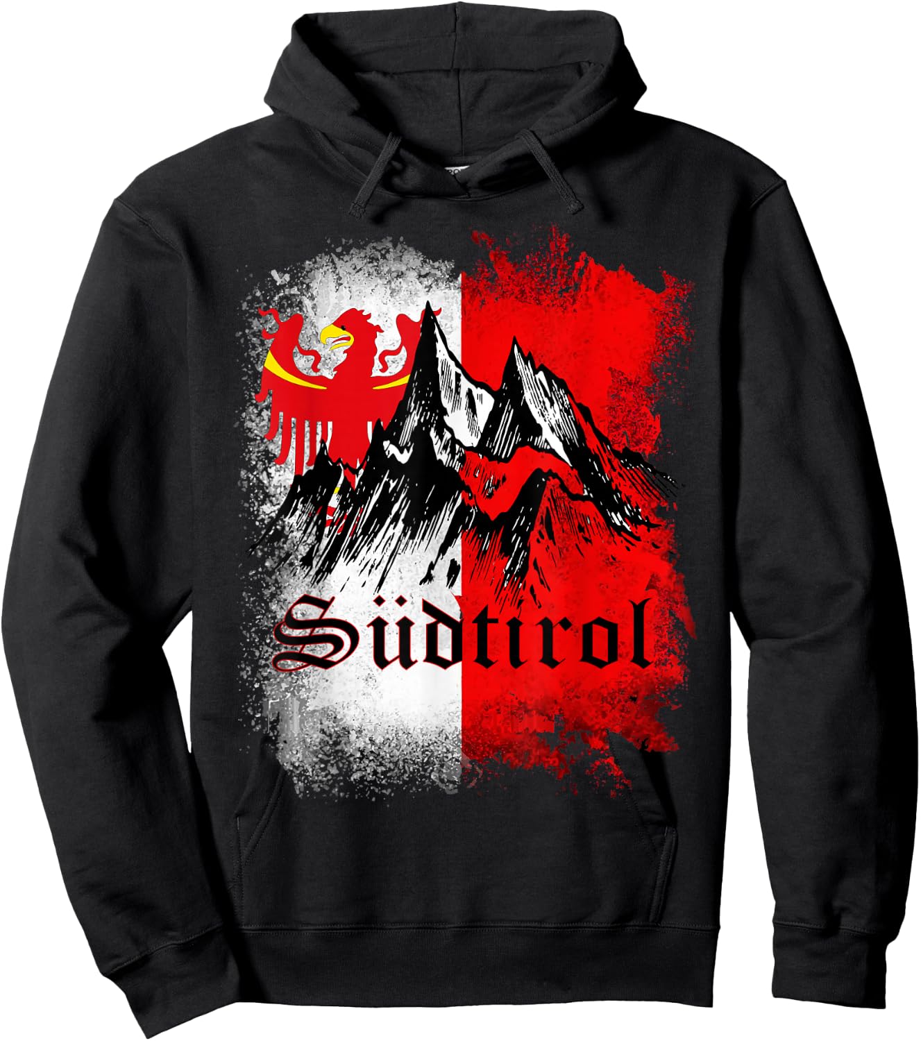 Südtirol Shirt Südtiroler Berge Südtirol Herren Damen Kinder Hoodie - Hoodie | Black