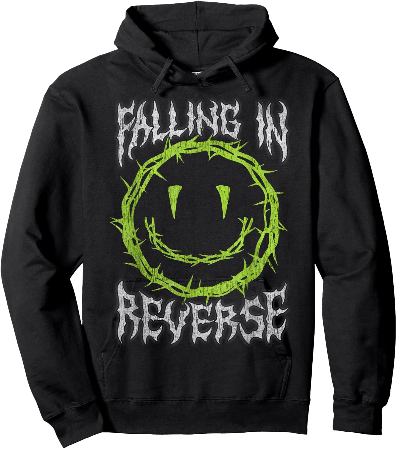 Falling In Reverse Smiley Thorns , black Hoodie - Hoodie | Black