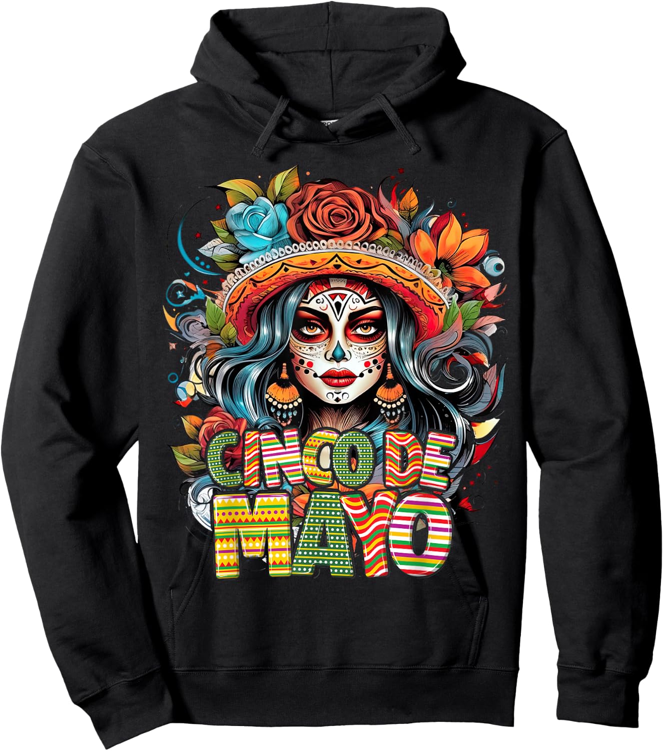 Cinco De Mayo Girl Mexican Fiesta 5 De Mayo Hoodie - Hoodie | Black