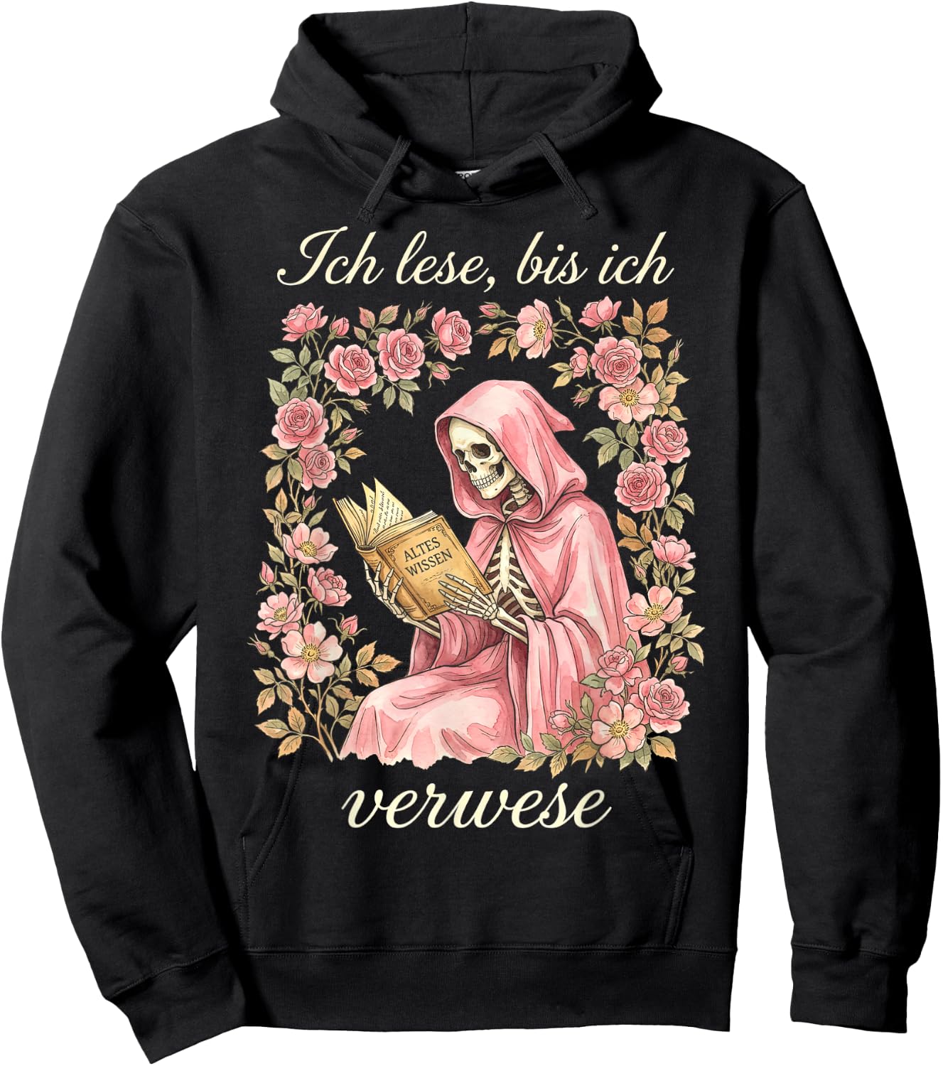 Ich lese bis ich verwese Bücherwurm Lesen Hoodie - Hoodie | Black