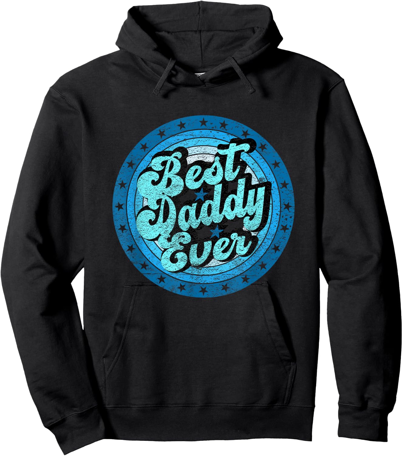 Best Dad Ever for Father's Day Daddy retro Hoodie - Hoodie | Black