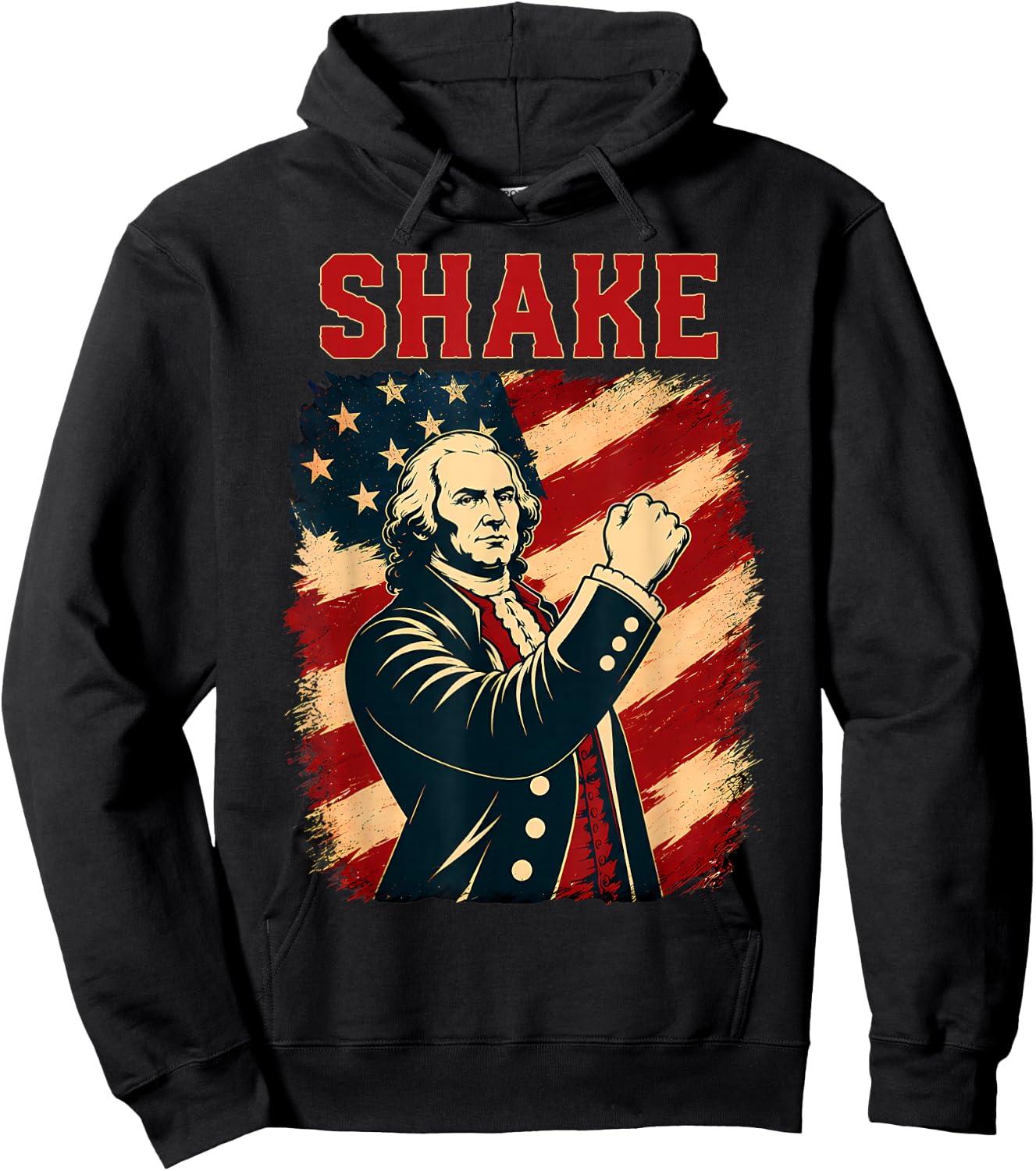 Funny Shake and Bake 4th of July Couple Matching Hoodie - Hoodie | Black