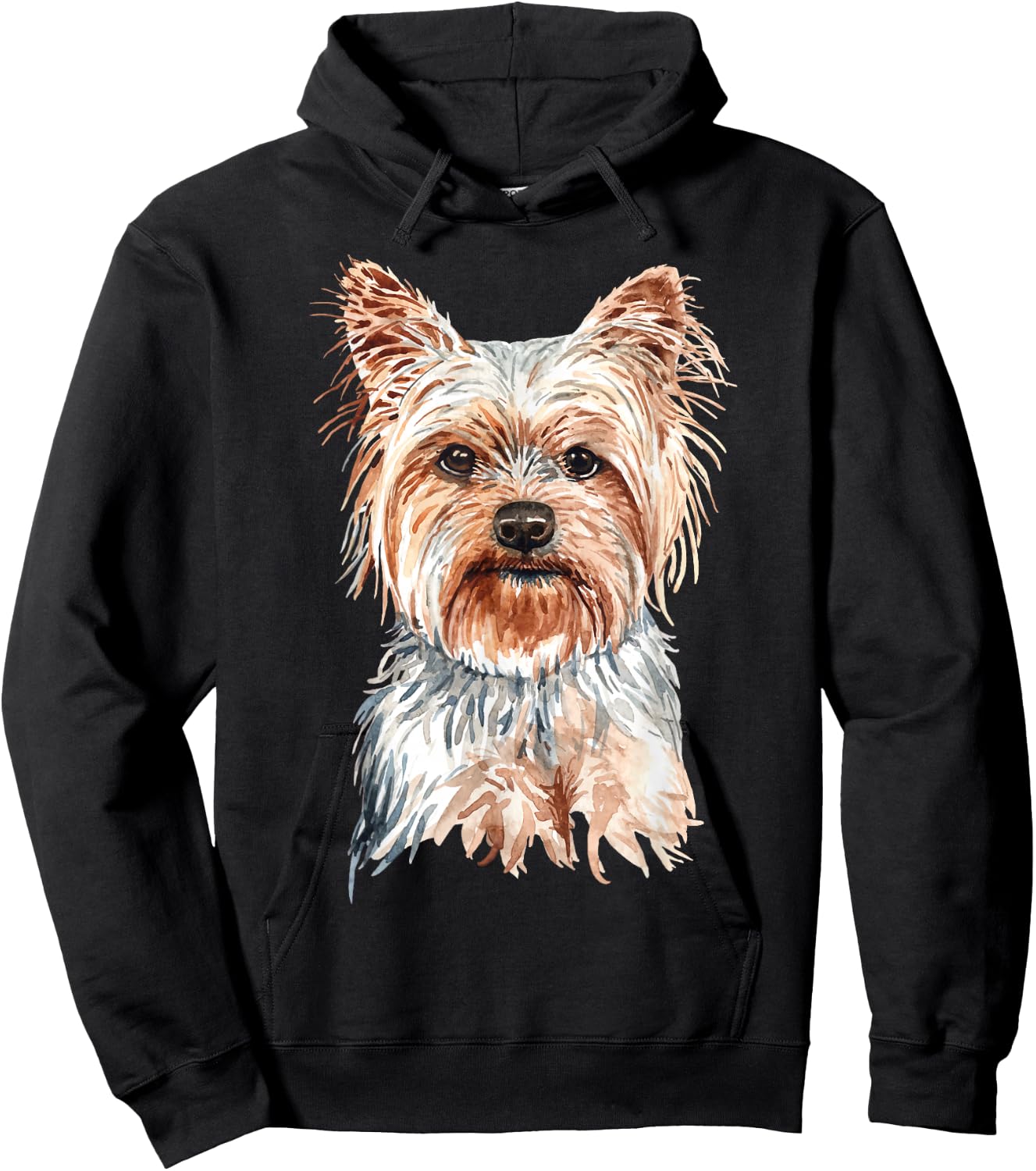 Watercolour Yorkshire Terrier Yorkie Hoodie - Hoodie | Black