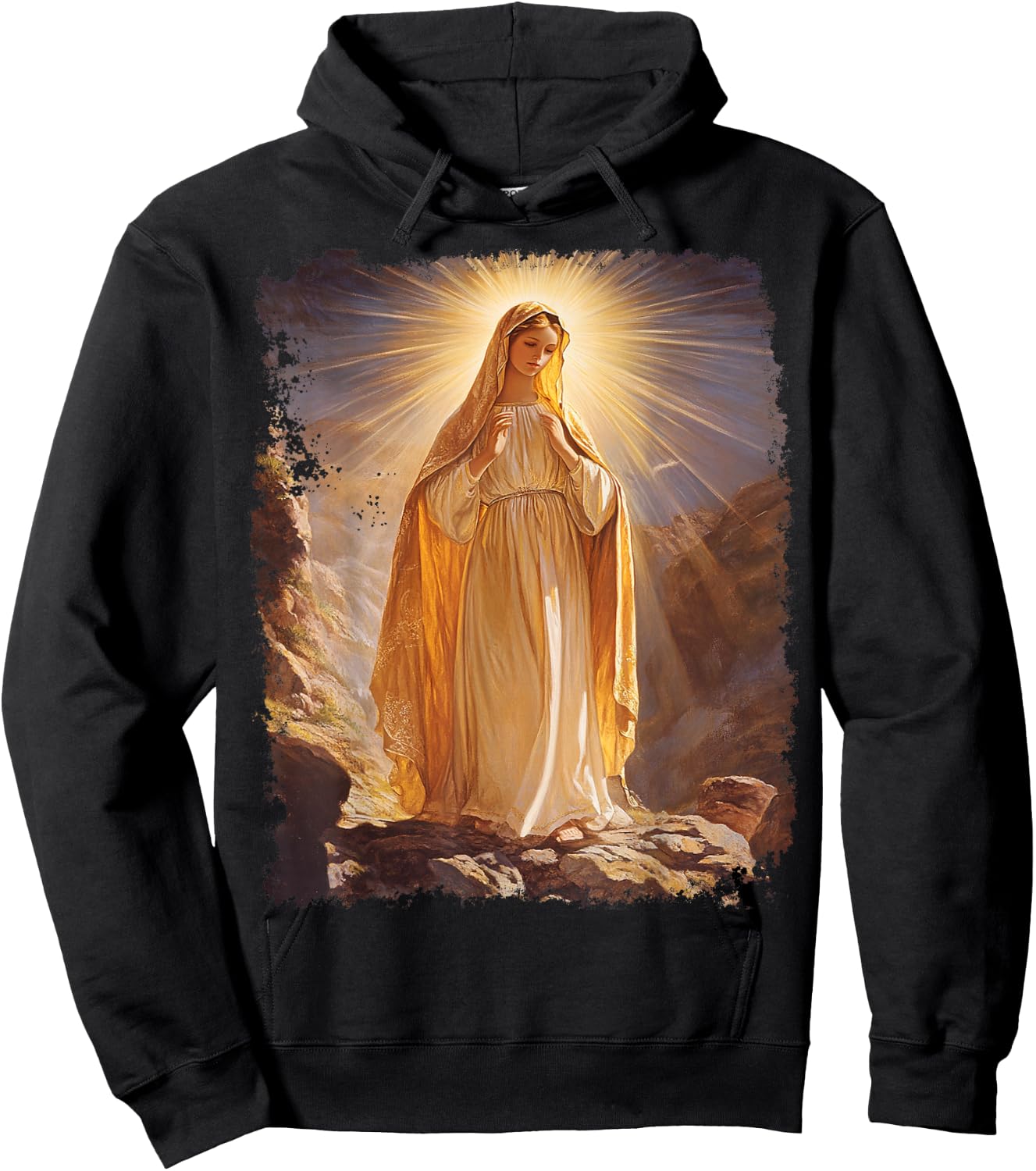 The Virgin Mary Christian Church Religion Women's Hoodie - Hoodie | Black