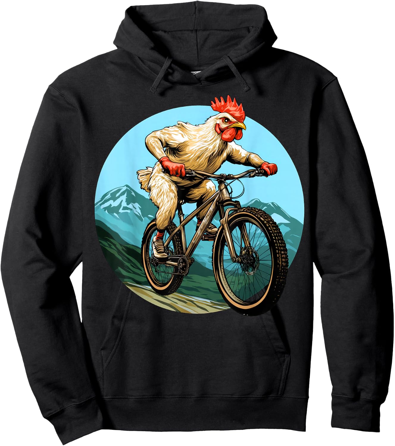 Chicken Bike Hoodie - Hoodie | Black
