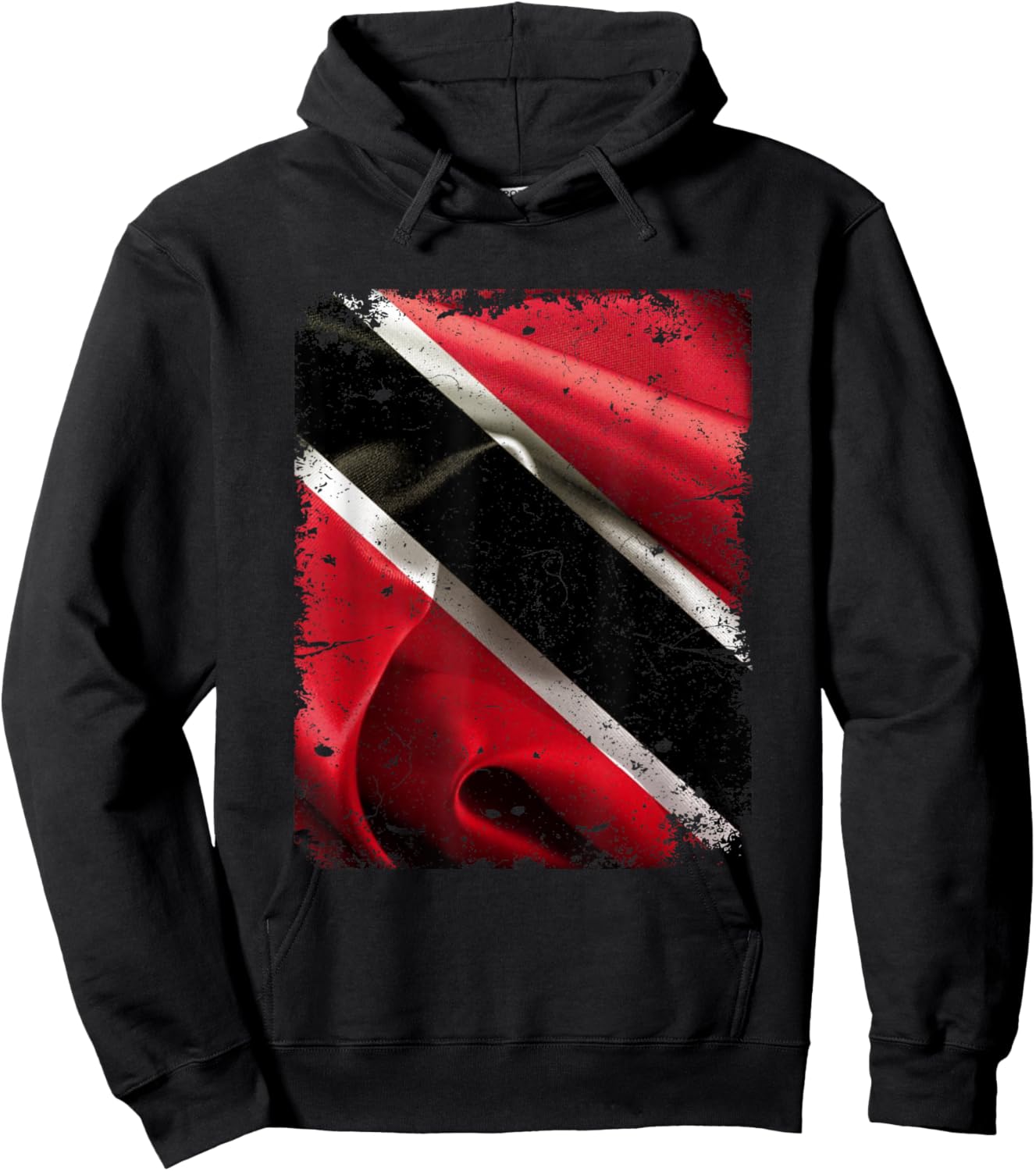 Trinidad and Tobago grunge flag soca t shirt trini Hoodie - Hoodie | Black