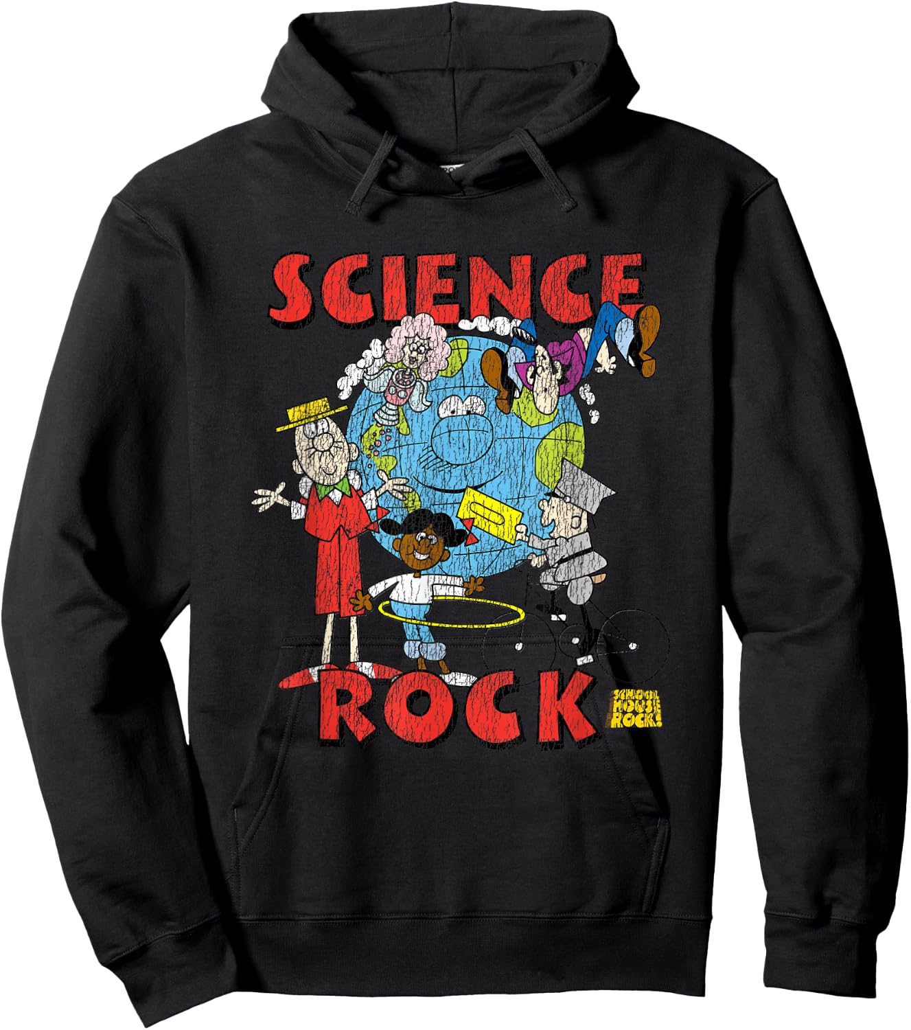 Schoolhouse Rock! Science Rocks Vintage Hoodie - Hoodie | Black