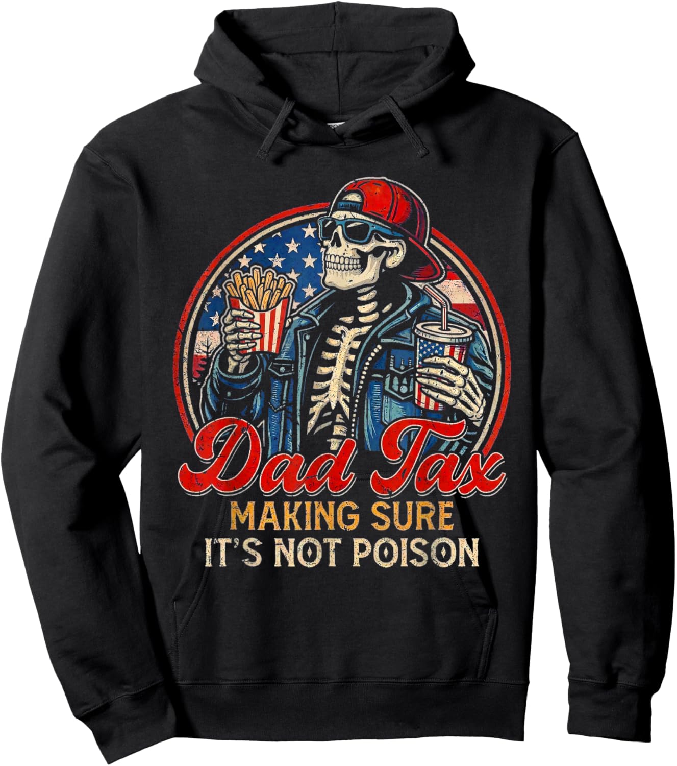 Vintage Dad Tax Definition Men Funny Father's Day Hoodie - Hoodie | Black