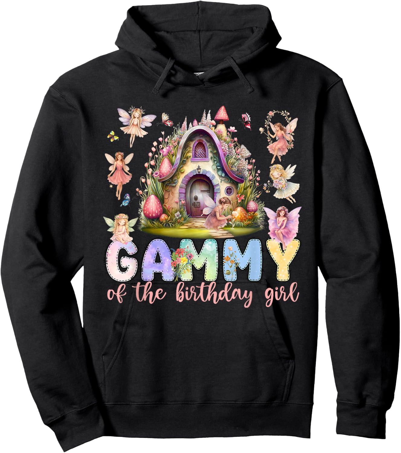 Gammy of The Birthday Fairy Little Girl Magical Family Hoodie - Hoodie | Black