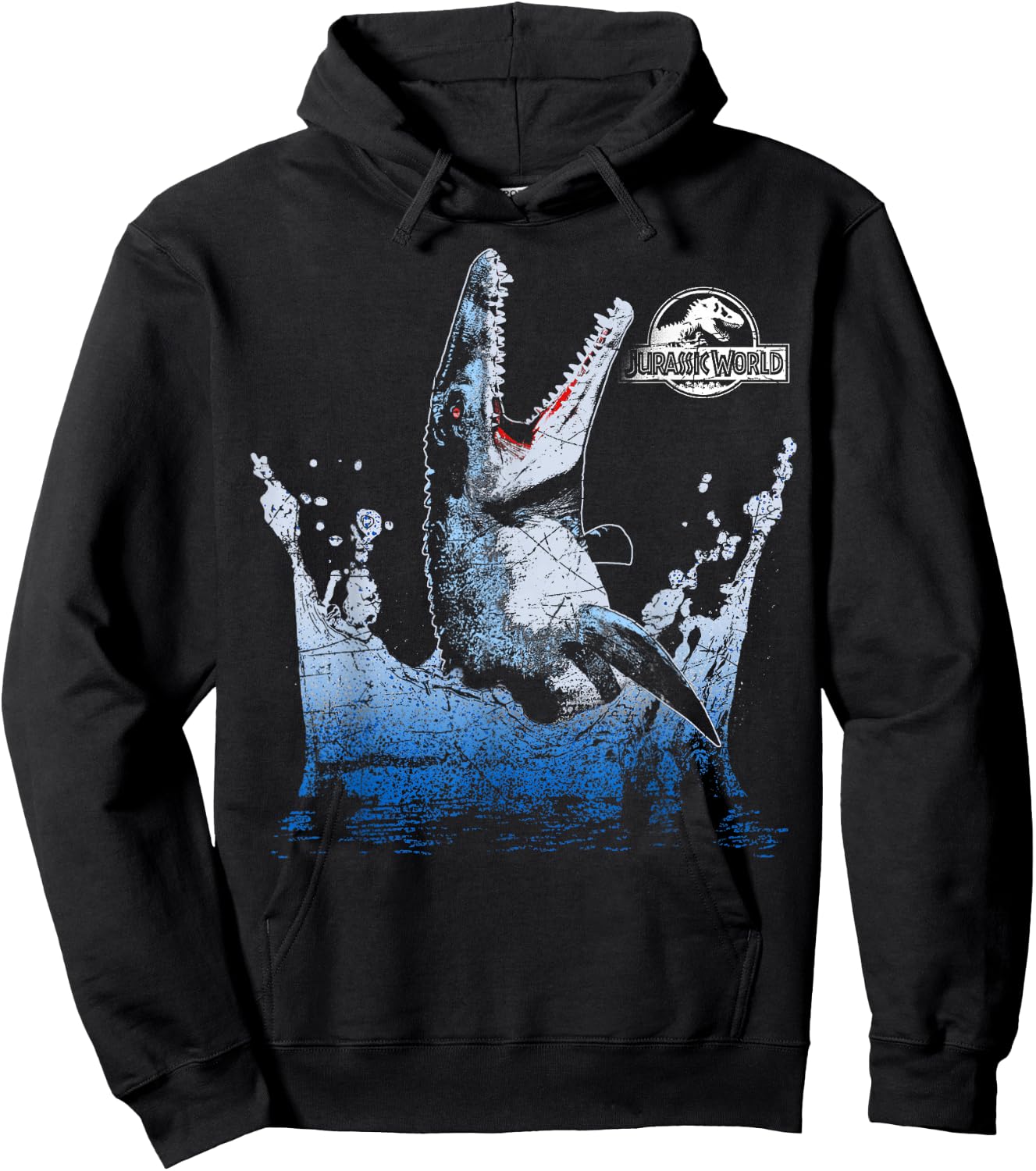 Jurassic World Aquatic Dinosaur Splash Hoodie - Hoodie | Black