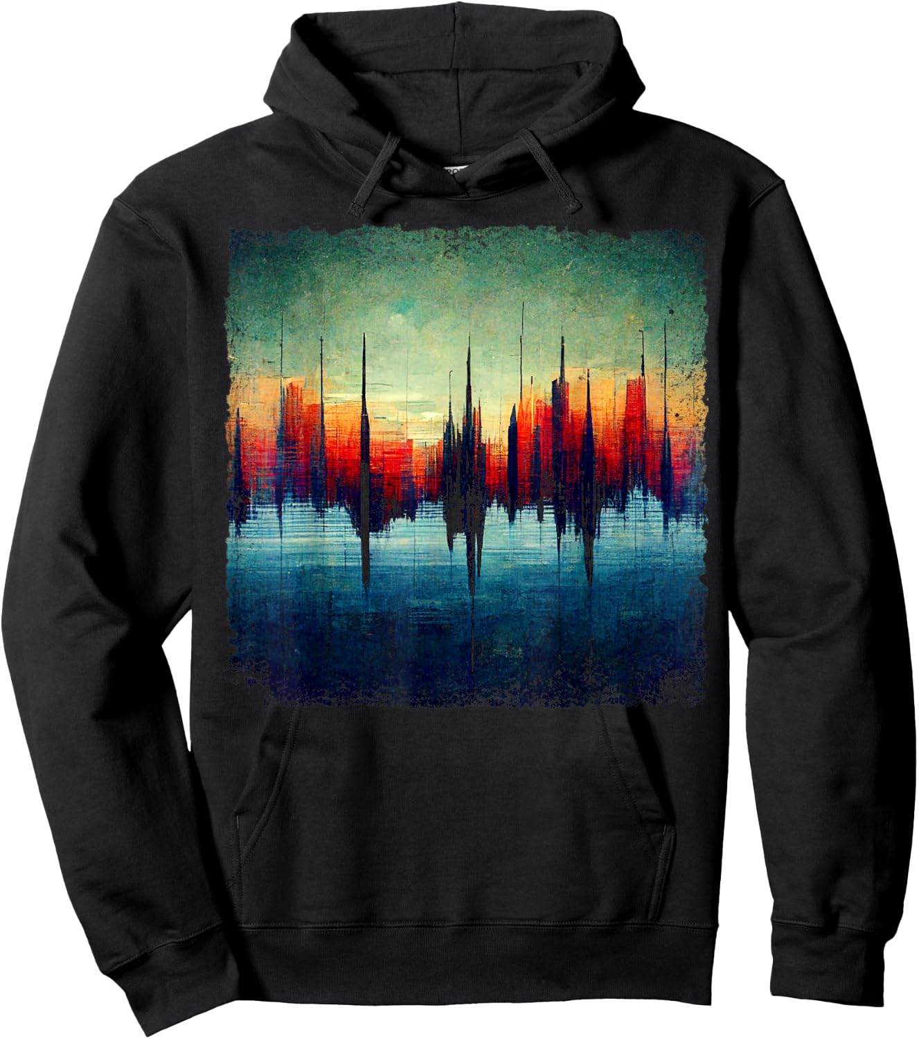 Soundwave Shirt Recording Studio Producer Sound Engineer Hoodie - Hoodie | Black